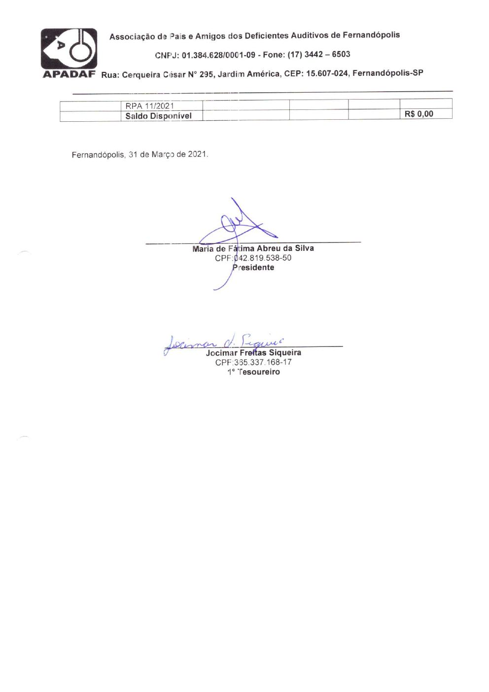 Página 34 de Prestação de Contas Anual — Estrela d'Oeste — 2021
