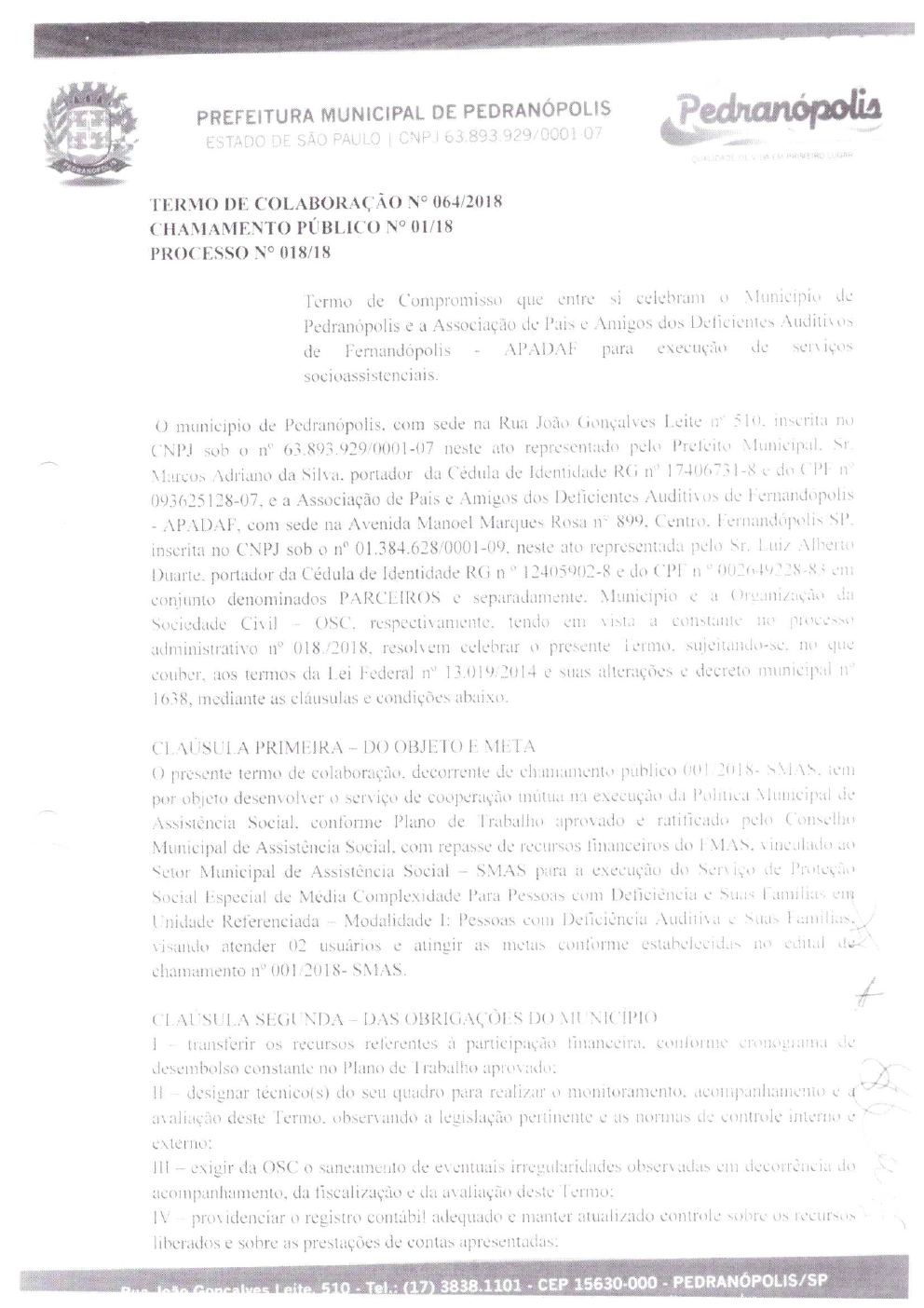 Página 5 de Prestação de Contas Anual — Pedranópolis — 2021 — Volume 1