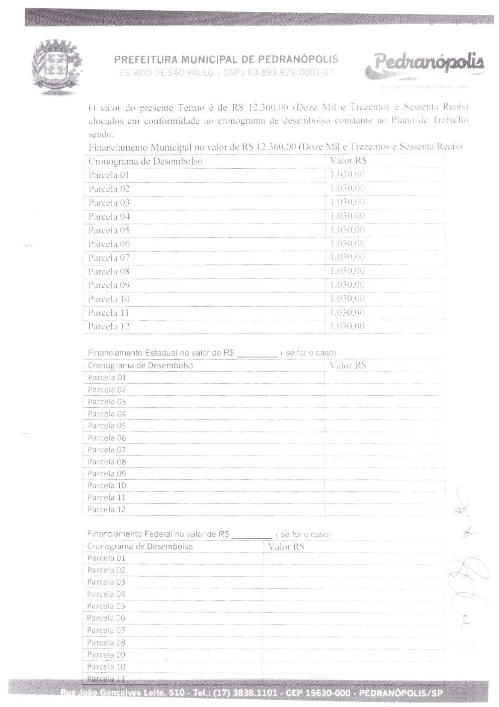 Página 7 de Prestação de Contas Anual — Pedranópolis — 2021 — Volume 1