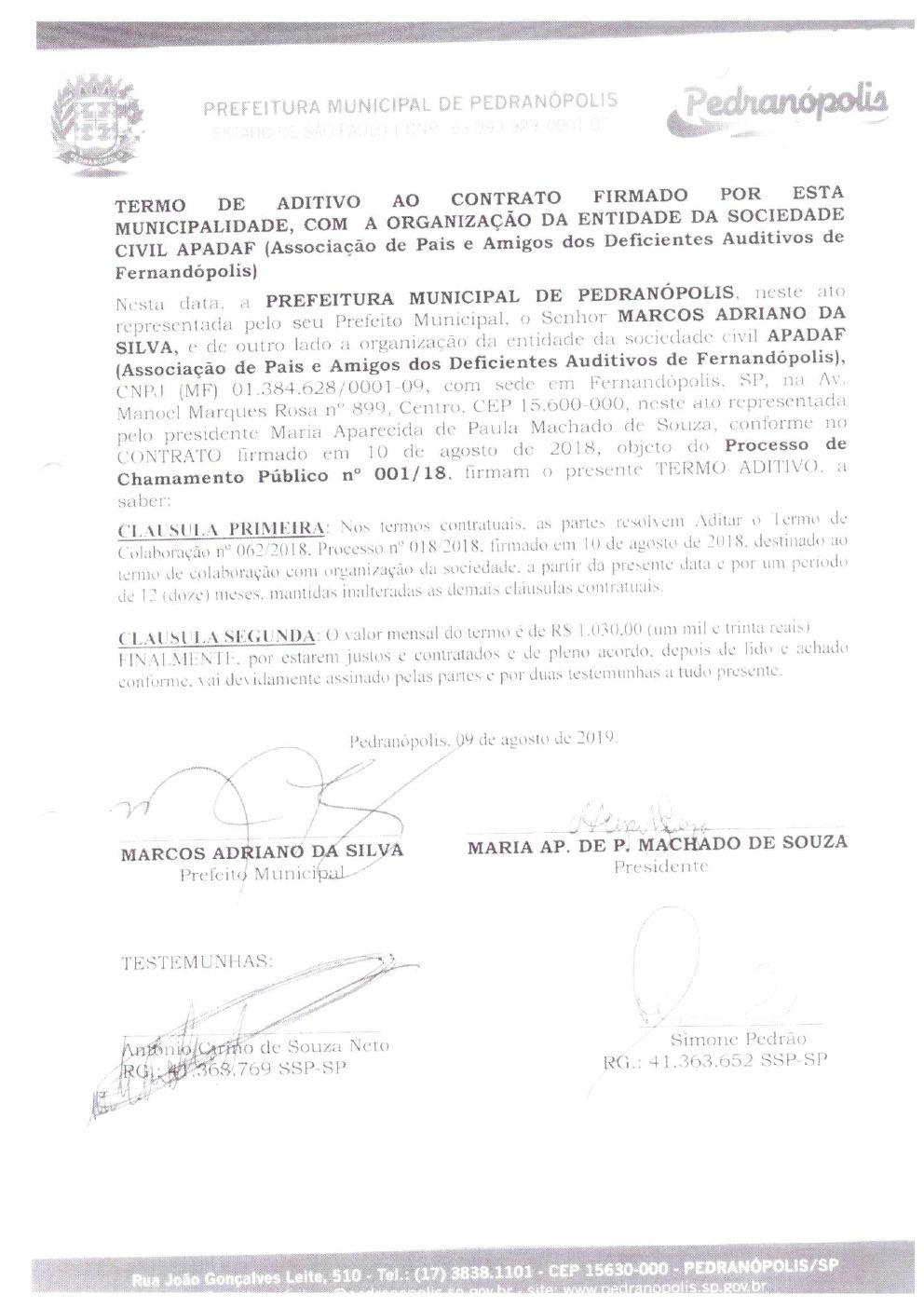 Página 11 de Prestação de Contas Anual — Pedranópolis — 2021 — Volume 1