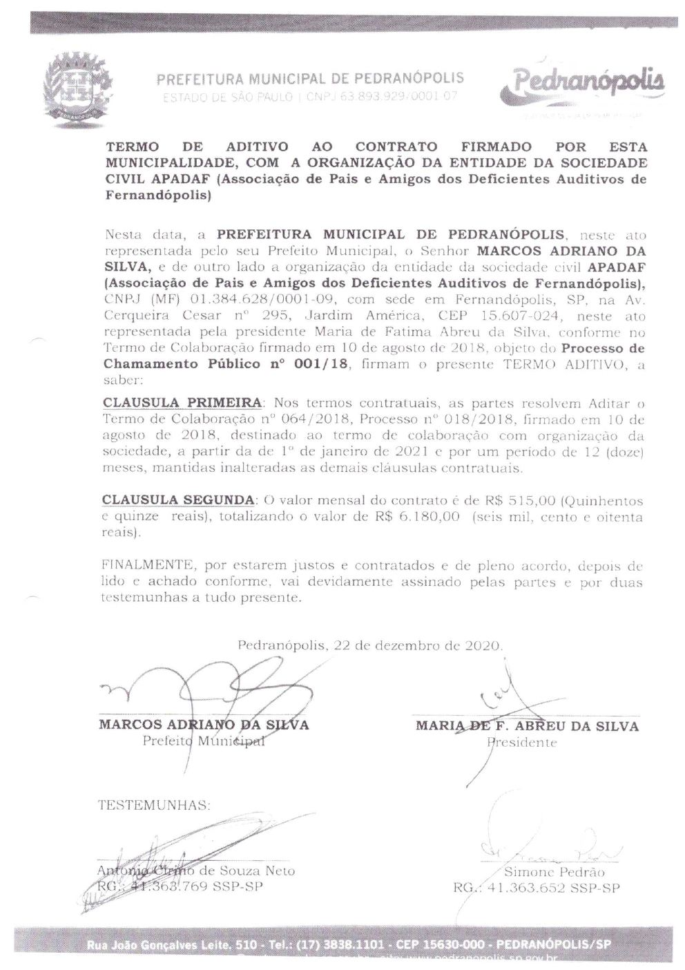Página 13 de Prestação de Contas Anual — Pedranópolis — 2021 — Volume 1