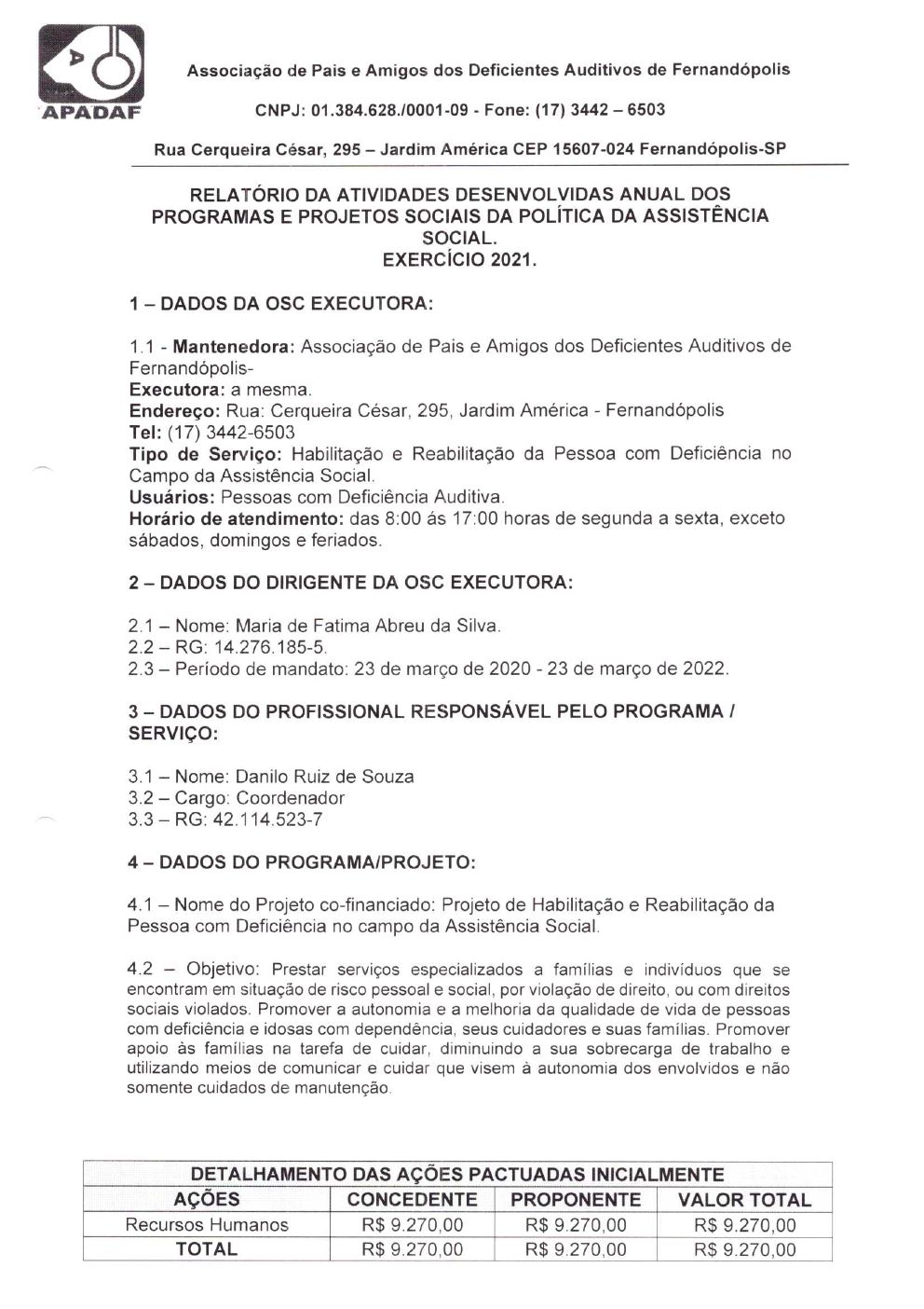 Página 28 de Prestação de Contas Anual — Pedranópolis — 2021 — Volume 1