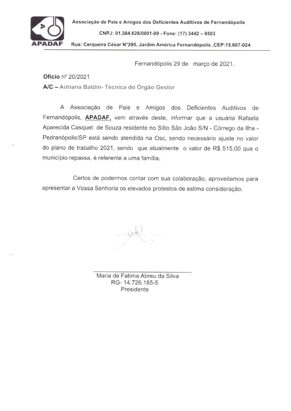 Página 37 de Prestação de Contas Anual — Pedranópolis — 2021 — Volume 1