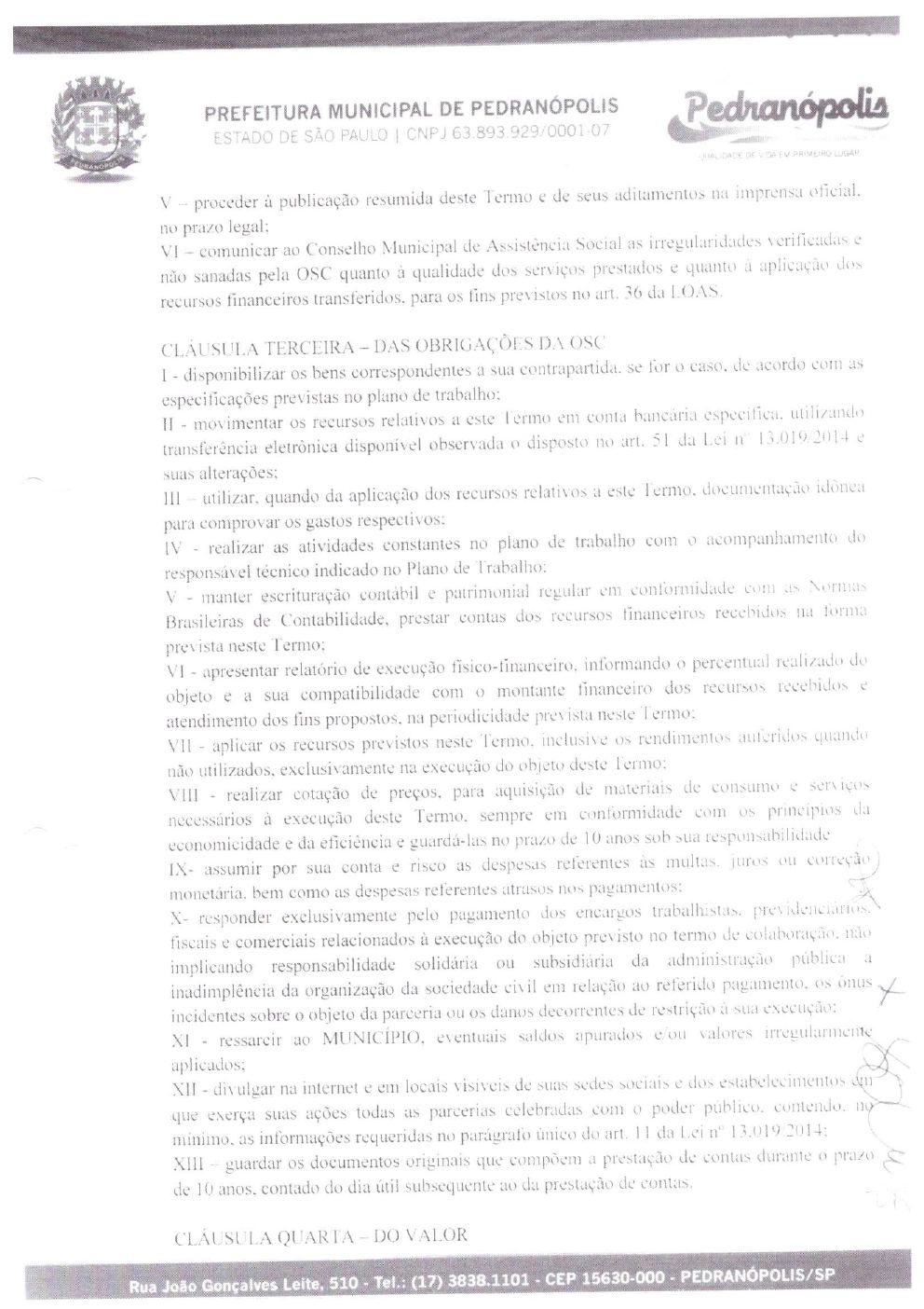 Página 6 de Prestação de Contas Anual — Pedranópolis — 2021 — Volume 2