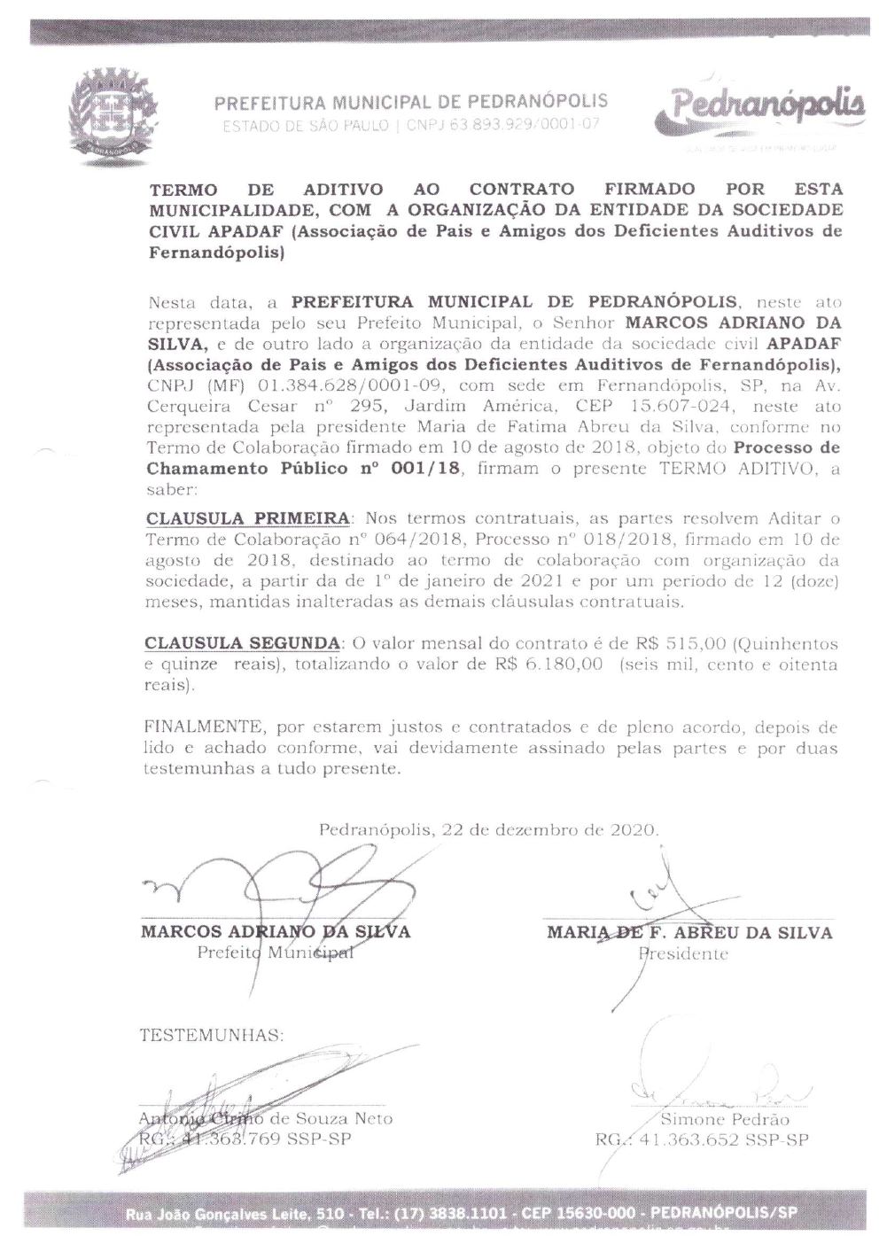 Página 13 de Prestação de Contas Anual — Pedranópolis — 2021 — Volume 2