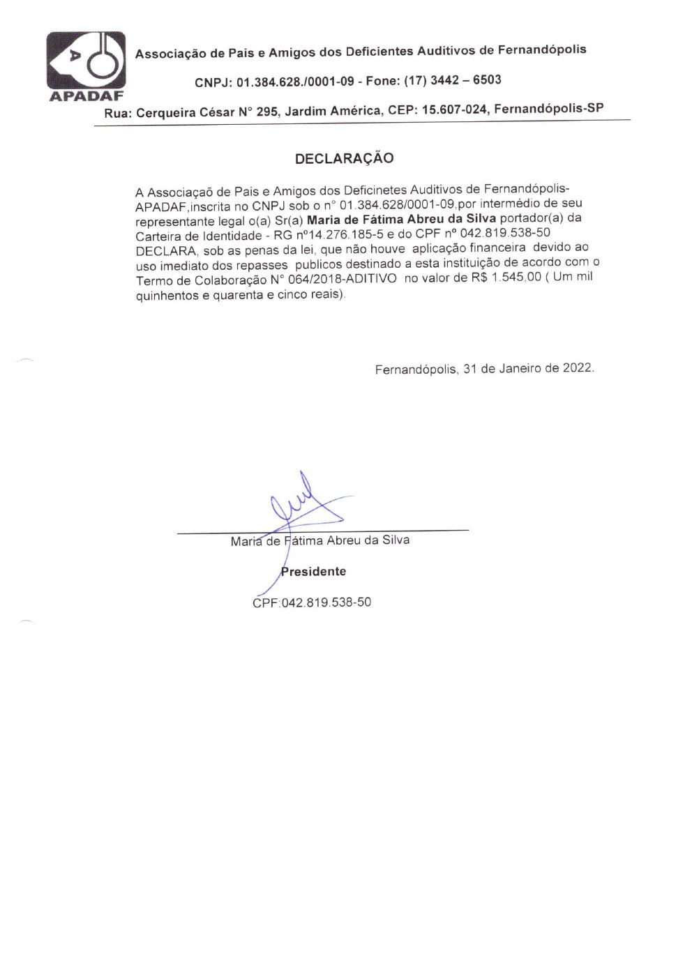 Página 40 de Prestação de Contas Anual — Pedranópolis — 2021 — Volume 2