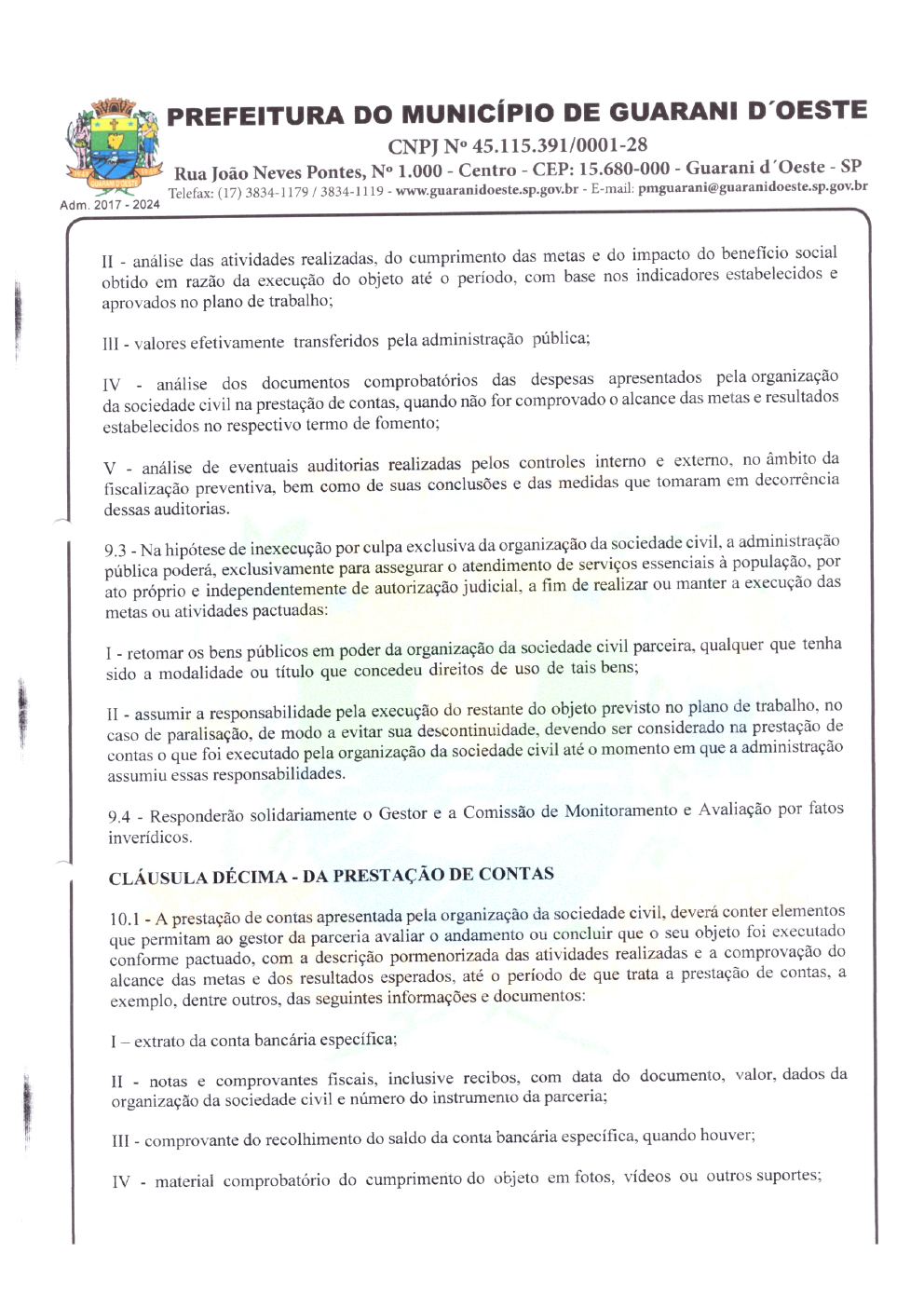 Página 5 de Termo de Fomento nº 056/2022 — Guarani d'Oeste — 2022