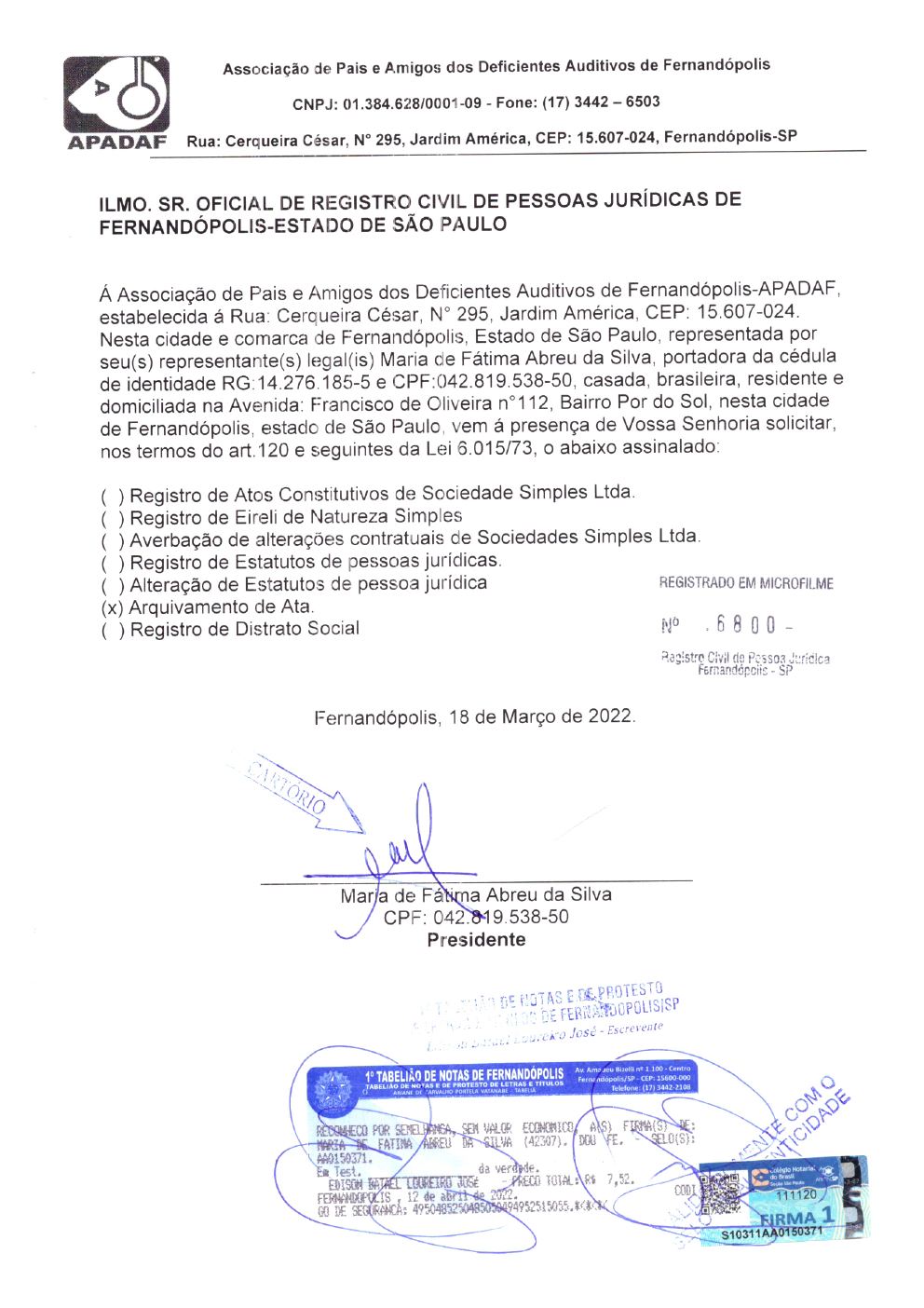 Página 7 de Ata da 238ª Assembleia Geral Ordinária — Eleição da Diretoria — 2022