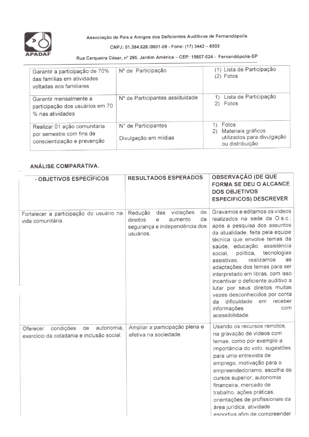 Página 10 de Prestação de Contas Mensal — Habilitação e Reabilitação — 7ª Parcela — Agosto/2021