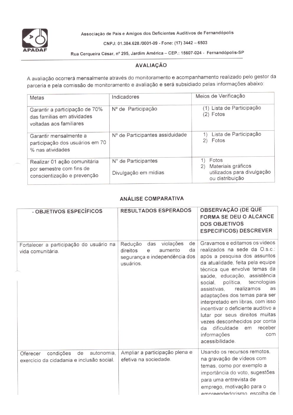 Página 13 de Prestação de Contas Mensal — Habilitação e Reabilitação — 8ª Parcela — Setembro/2021