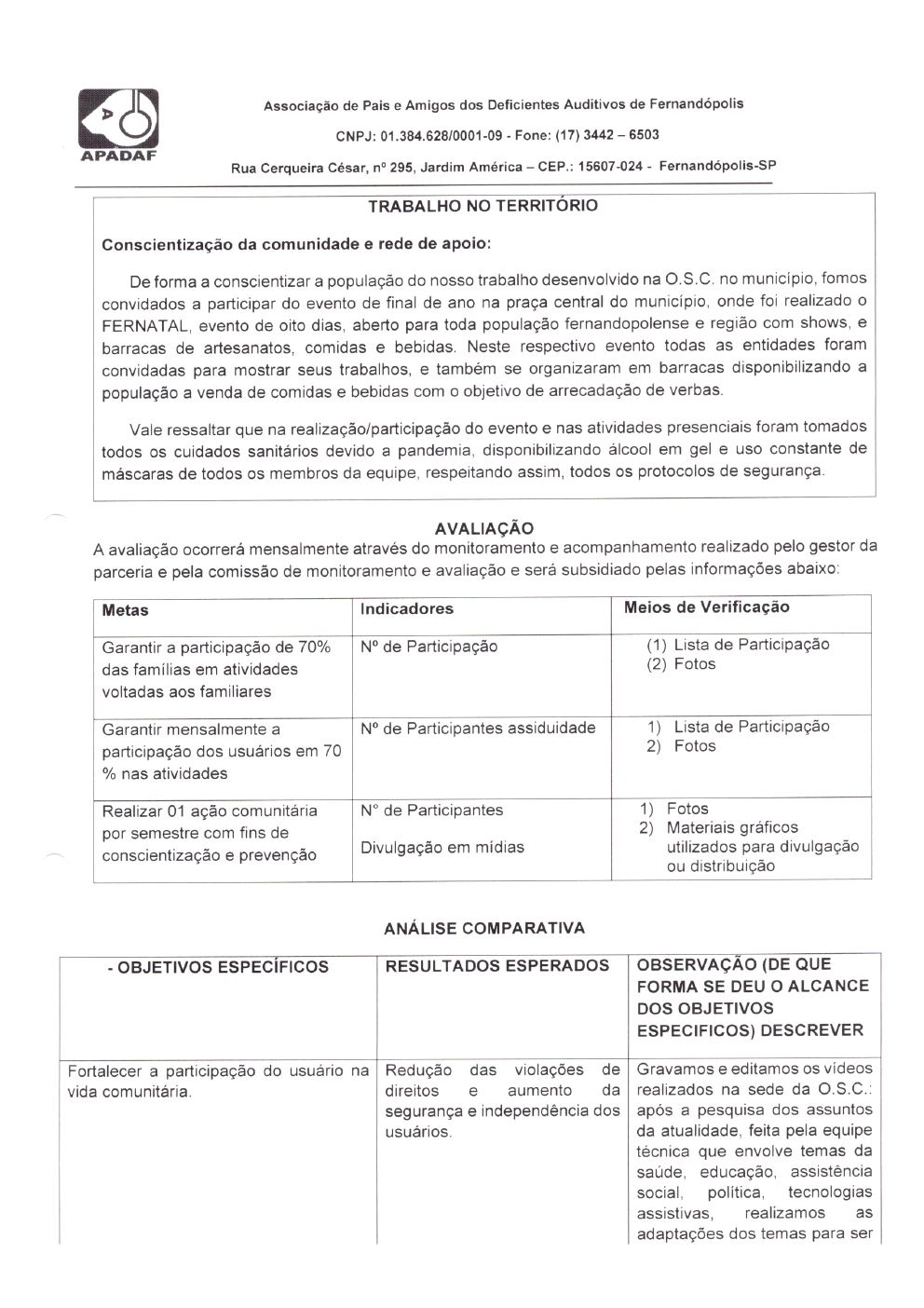 Página 14 de Prestação de Contas Mensal — Habilitação e Reabilitação — 12ª Parcela — Janeiro/2022