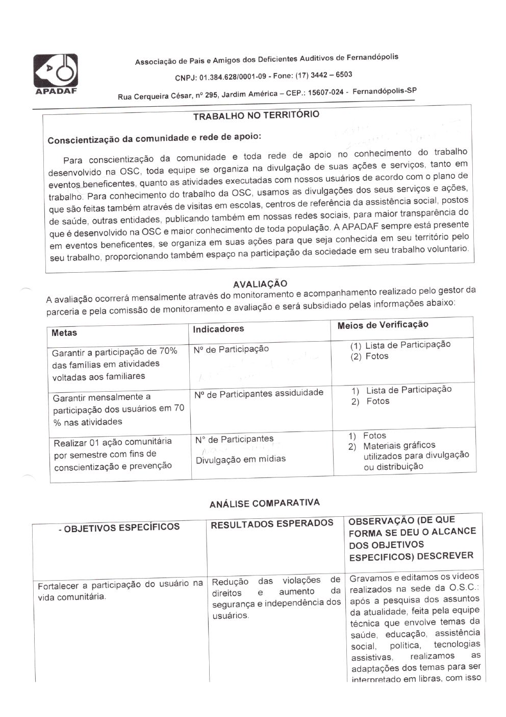 Página 15 de Prestação de Contas Mensal — Habilitação e Reabilitação — 1ª Parcela — Fevereiro/2022