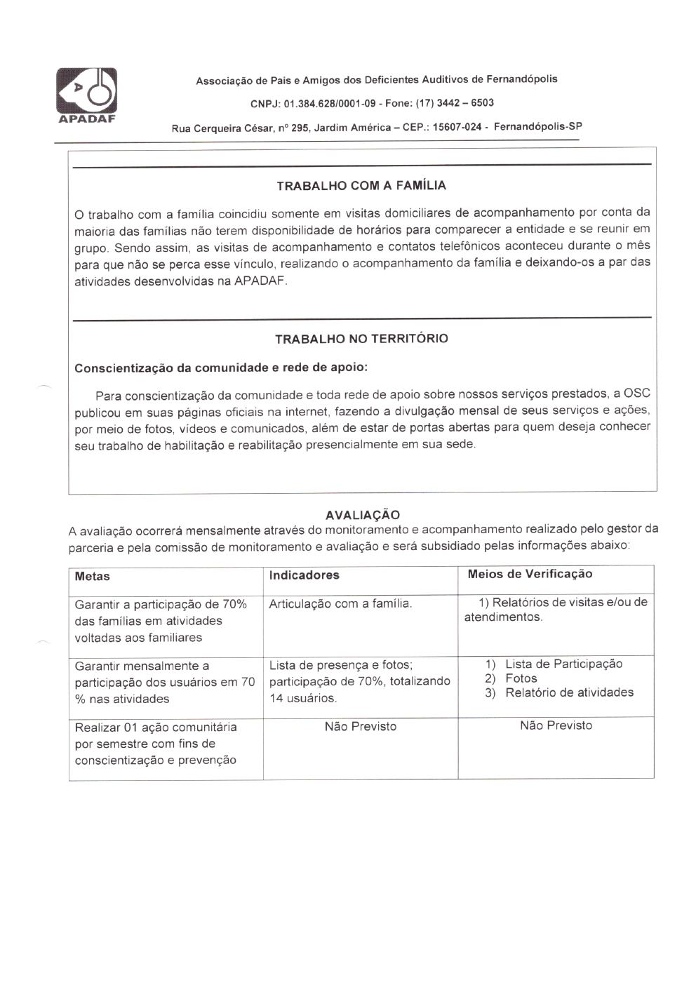 Página 12 de Prestação de Contas Mensal — Habilitação e Reabilitação — 4ª Parcela — Maio/2022