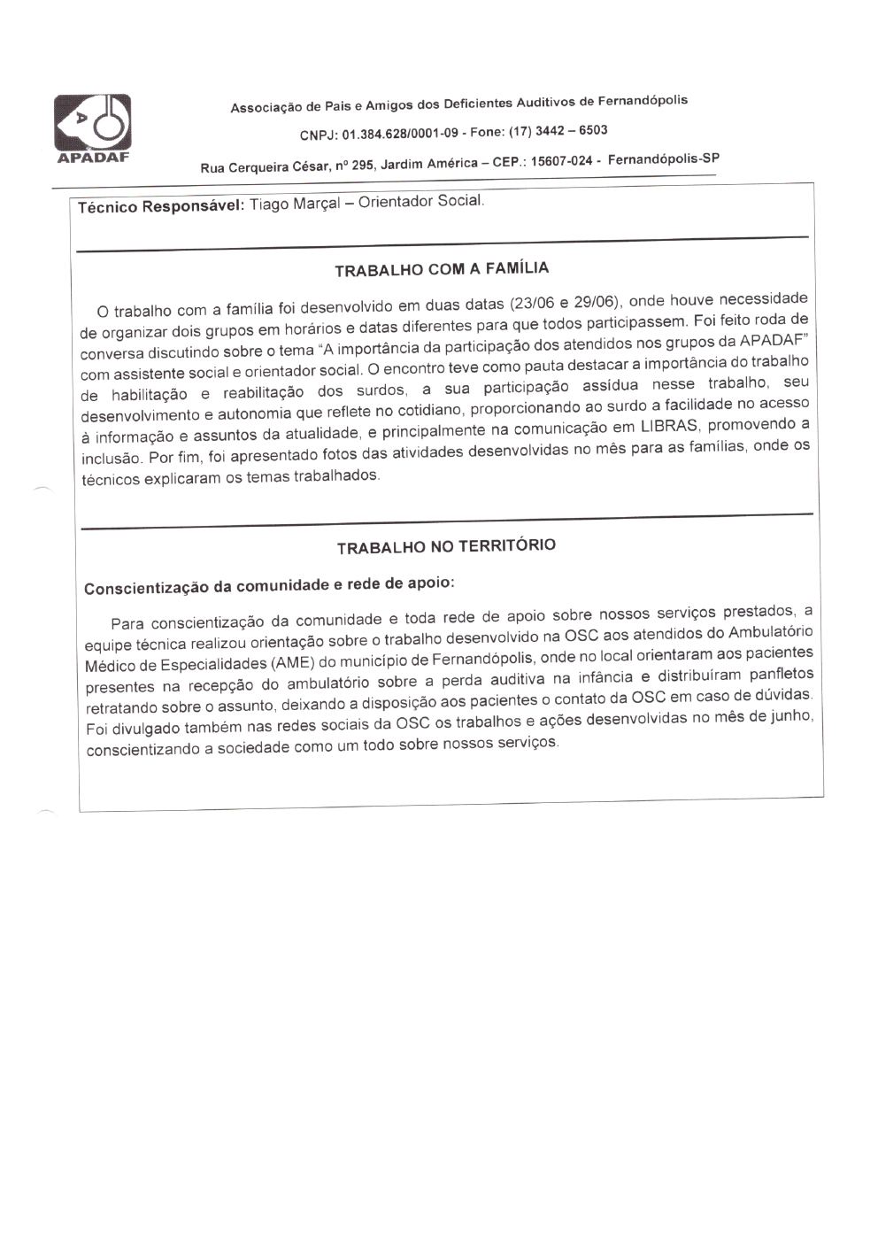 Página 14 de Prestação de Contas Mensal — Habilitação e Reabilitação — 6ª Parcela — Julho/2022