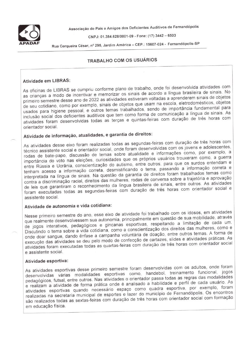 Página 32 de Prestação de Contas Mensal — Habilitação e Reabilitação — 6ª Parcela — Julho/2022