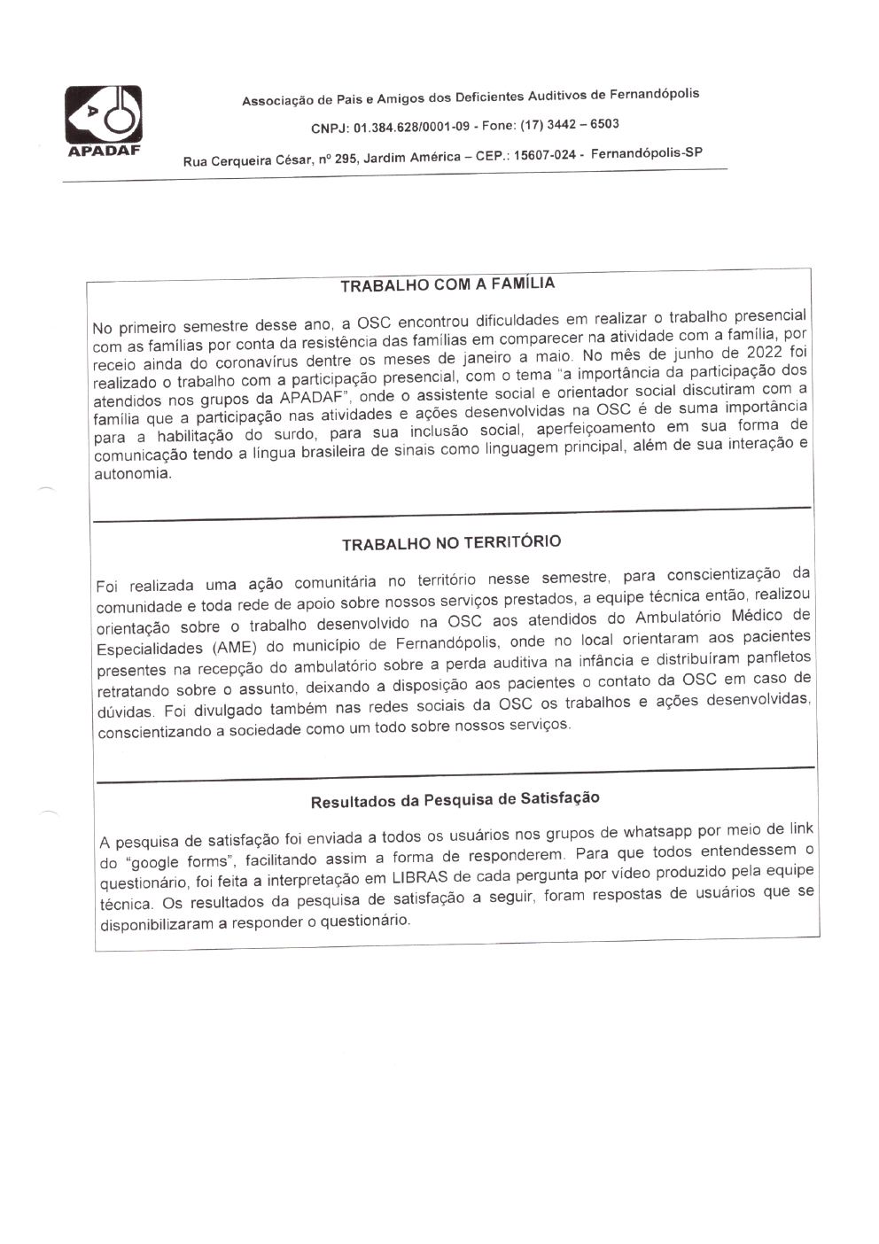 Página 33 de Prestação de Contas Mensal — Habilitação e Reabilitação — 6ª Parcela — Julho/2022