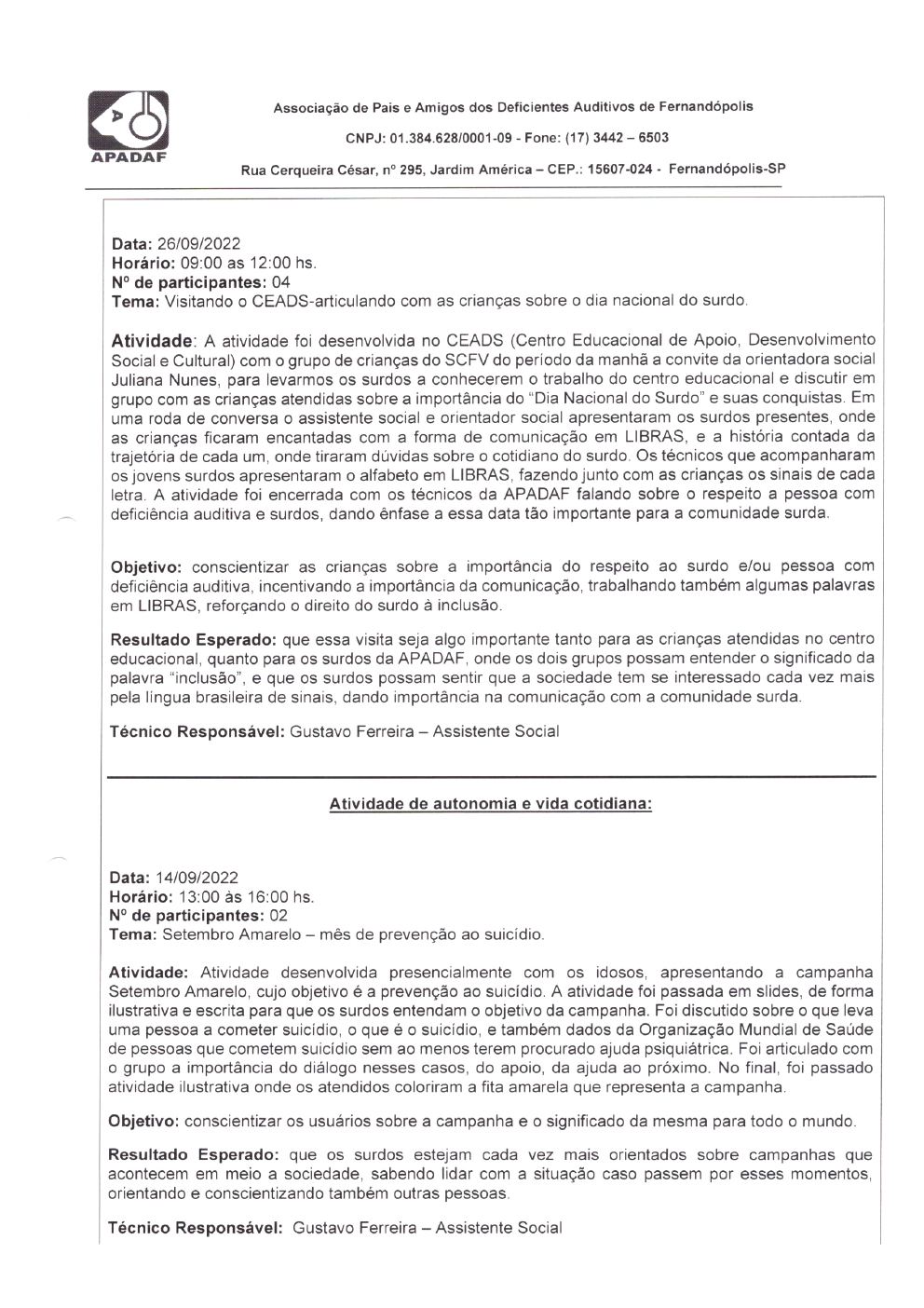 Página 17 de Prestação de Contas Mensal — Habilitação e Reabilitação — 9ª Parcela — Outubro/2022