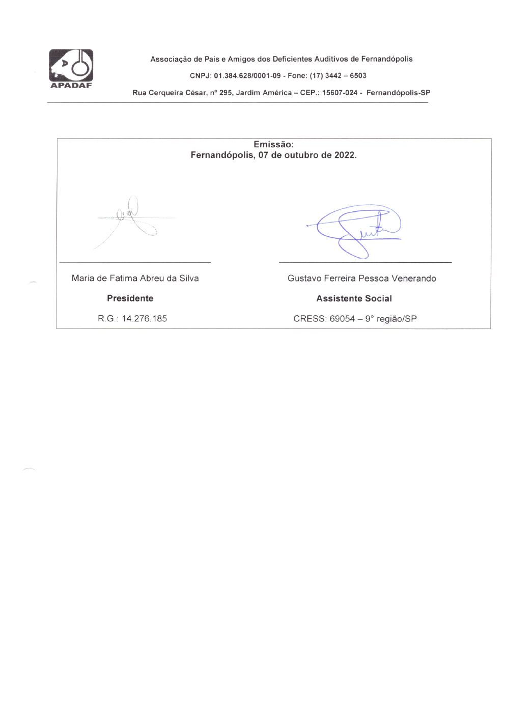 Página 29 de Prestação de Contas Mensal — Habilitação e Reabilitação — 9ª Parcela — Outubro/2022