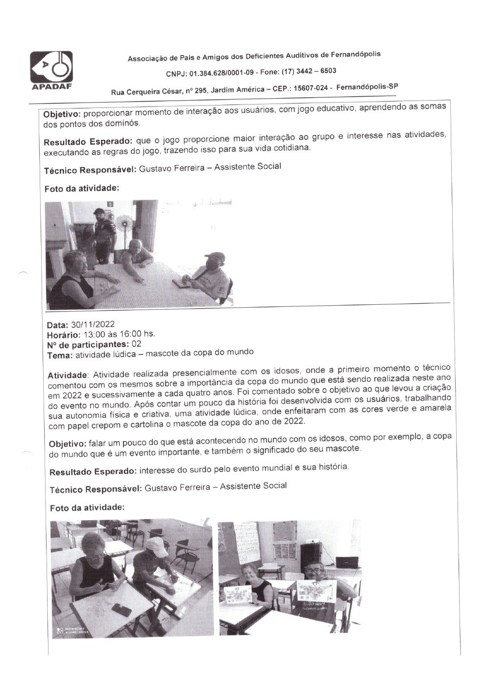 Página 11 de Prestação de Contas Mensal — Habilitação e Reabilitação — 11ª Parcela — Dezembro/2022