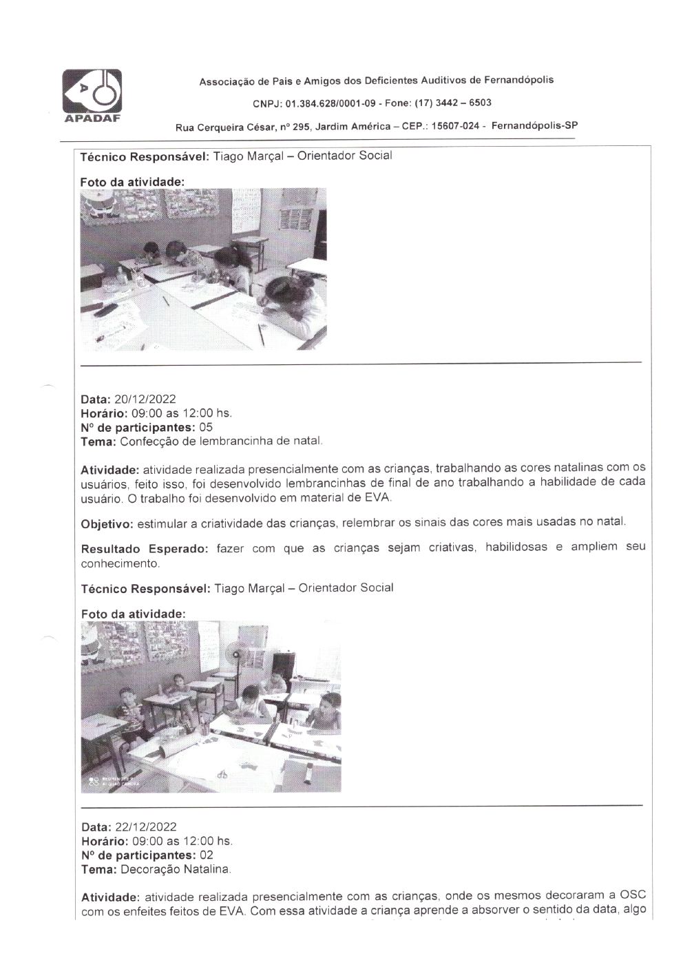 Página 16 de Prestação de Contas Mensal — Habilitação e Reabilitação — 12ª Parcela — Janeiro/2023