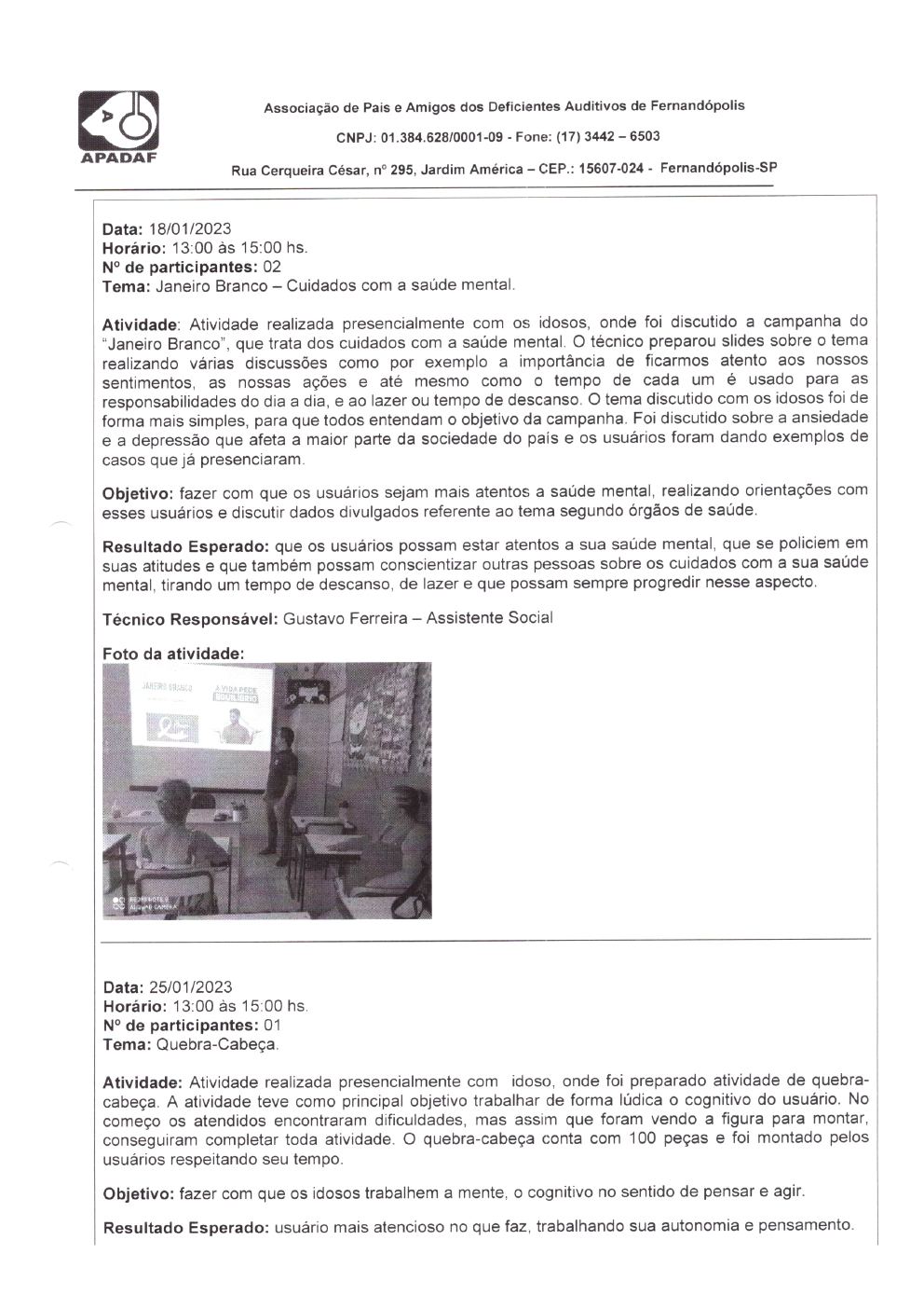Página 24 de Prestação de Contas Mensal — Habilitação e Reabilitação — 1ª Parcela — Fevereiro/2023