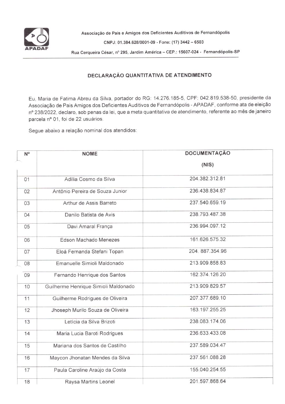 Página 30 de Prestação de Contas Mensal — Habilitação e Reabilitação — 1ª Parcela — Fevereiro/2023