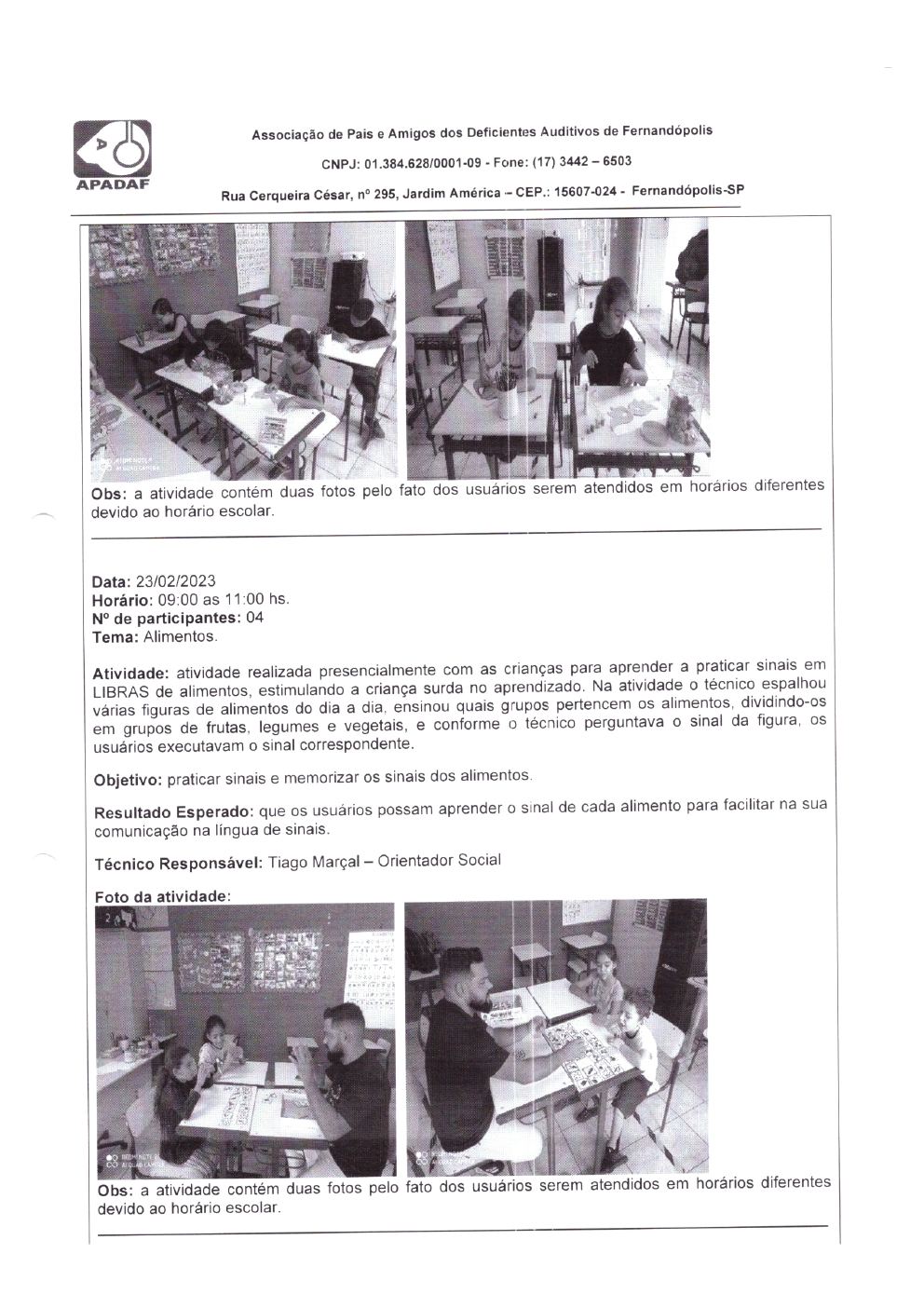 Página 16 de Prestação de Contas Mensal — Habilitação e Reabilitação — 2ª Parcela — Março/2023
