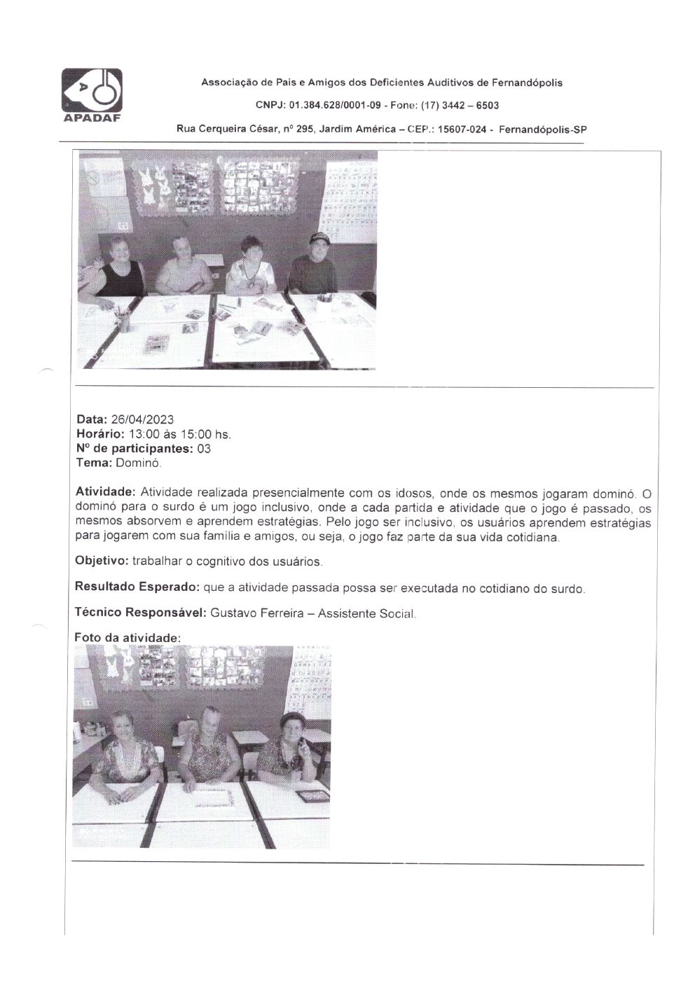Página 22 de Prestação de Contas Mensal — Habilitação e Reabilitação — 4ª Parcela — Maio/2023