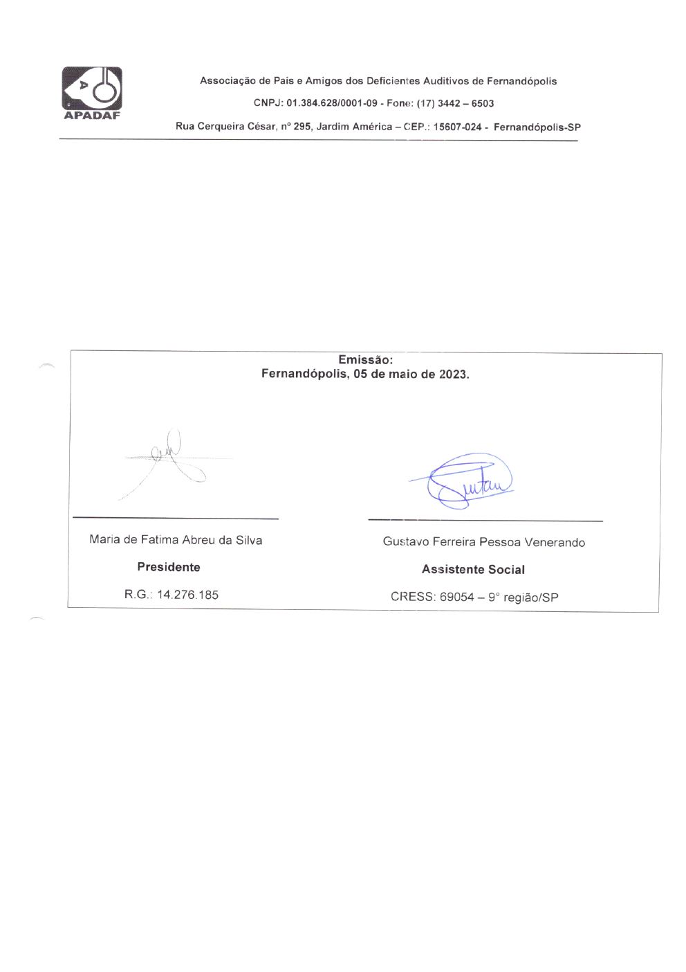 Página 31 de Prestação de Contas Mensal — Habilitação e Reabilitação — 4ª Parcela — Maio/2023