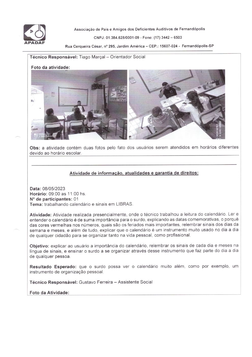 Página 18 de Prestação de Contas Mensal — Habilitação e Reabilitação — 5ª Parcela — Junho/2023