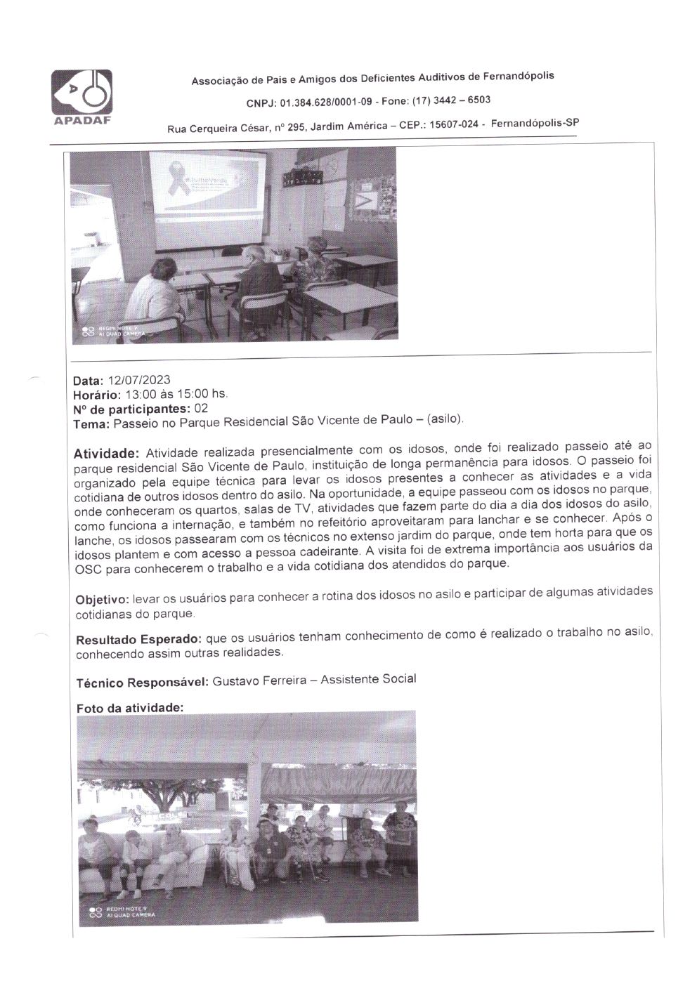 Página 21 de Prestação de Contas Mensal — Habilitação e Reabilitação — 7ª Parcela — Agosto/2023