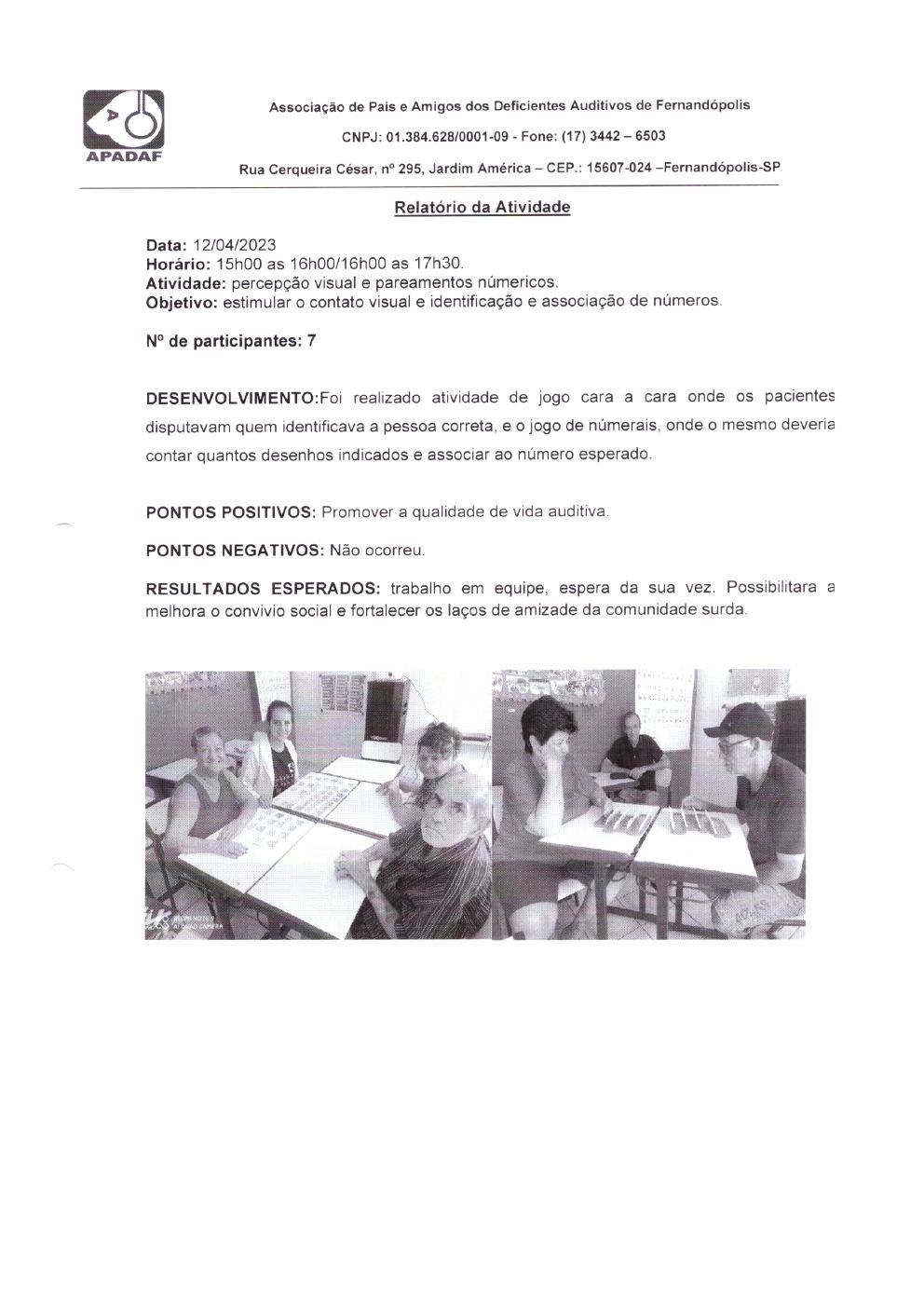 Página 9 de Prestação de Contas Mensal — Projeto Escutar — 3ª Parcela — Maio/2023