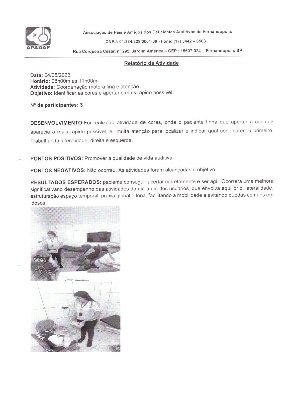 Página 8 de Prestação de Contas Mensal — Projeto Escutar — 4ª Parcela — Junho/2023