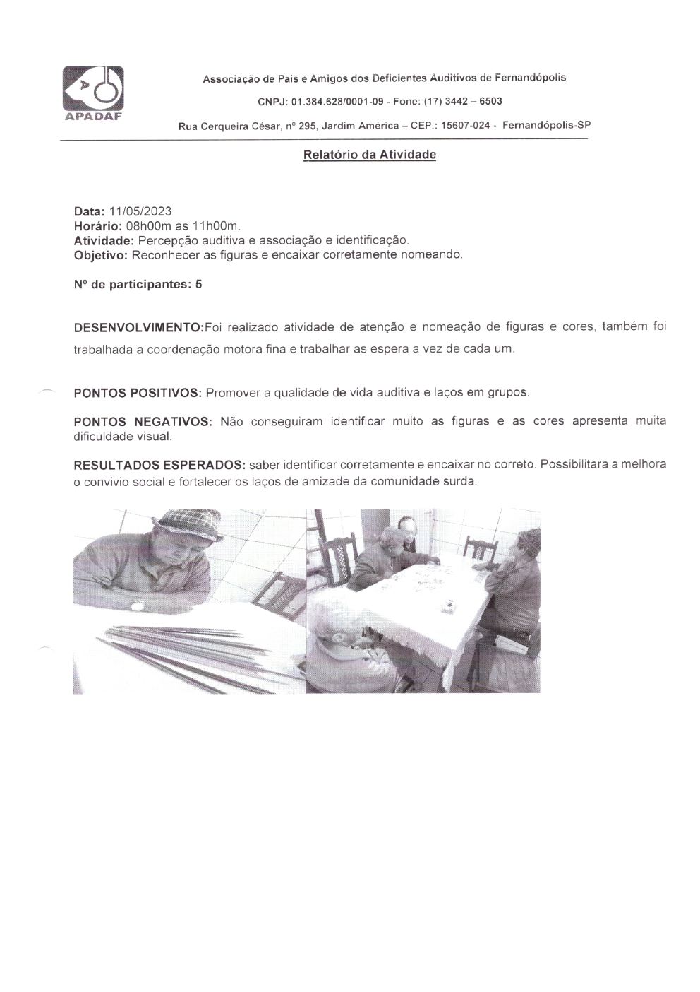 Página 10 de Prestação de Contas Mensal — Projeto Escutar — 4ª Parcela — Junho/2023