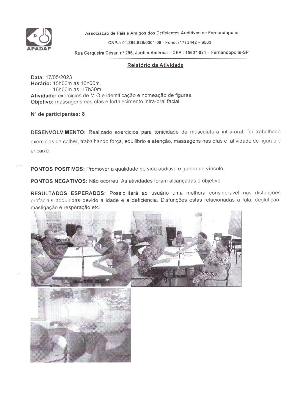 Página 11 de Prestação de Contas Mensal — Projeto Escutar — 4ª Parcela — Junho/2023