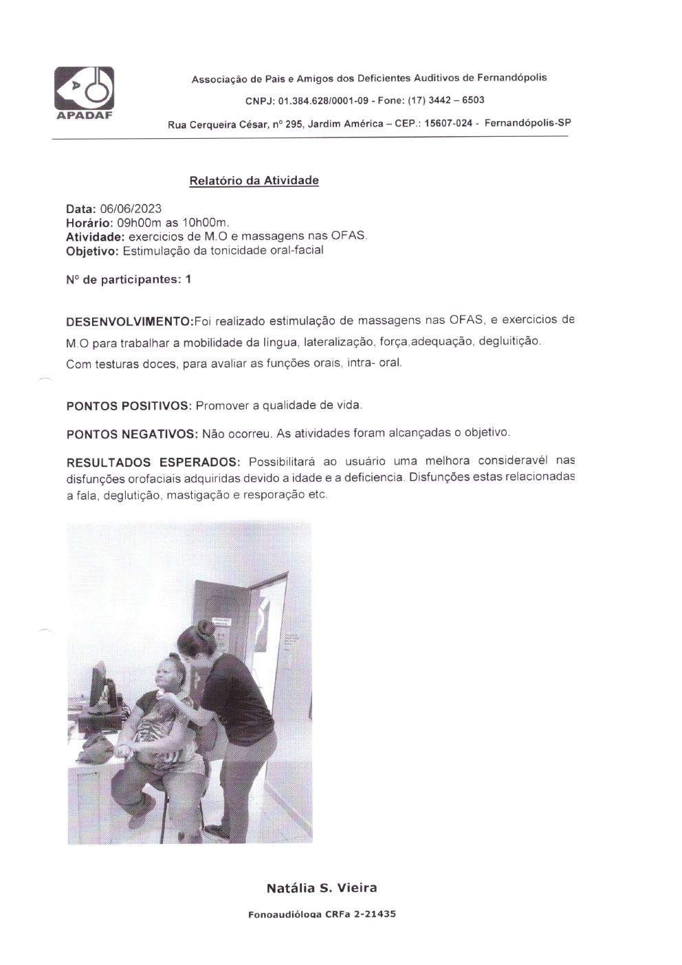Página 8 de Prestação de Contas Mensal — Projeto Escutar — 5ª Parcela — Julho/2023