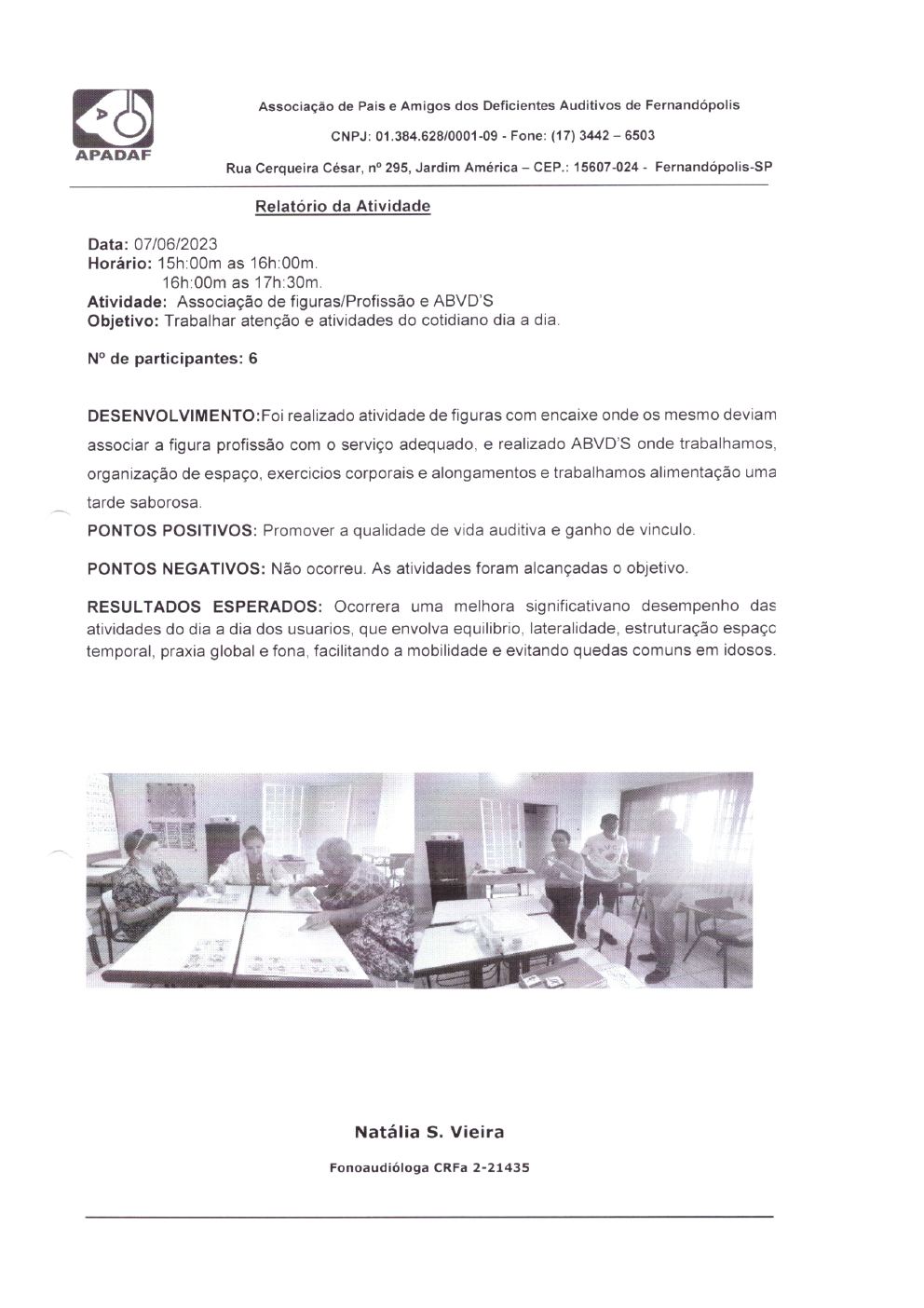 Página 9 de Prestação de Contas Mensal — Projeto Escutar — 5ª Parcela — Julho/2023