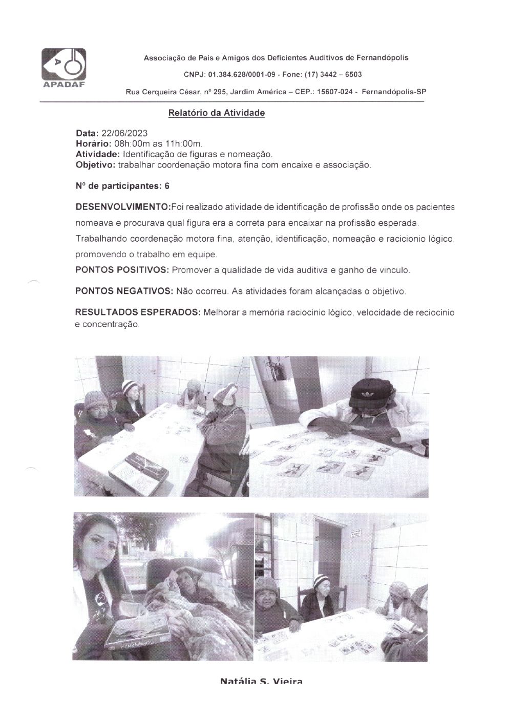 Página 14 de Prestação de Contas Mensal — Projeto Escutar — 5ª Parcela — Julho/2023