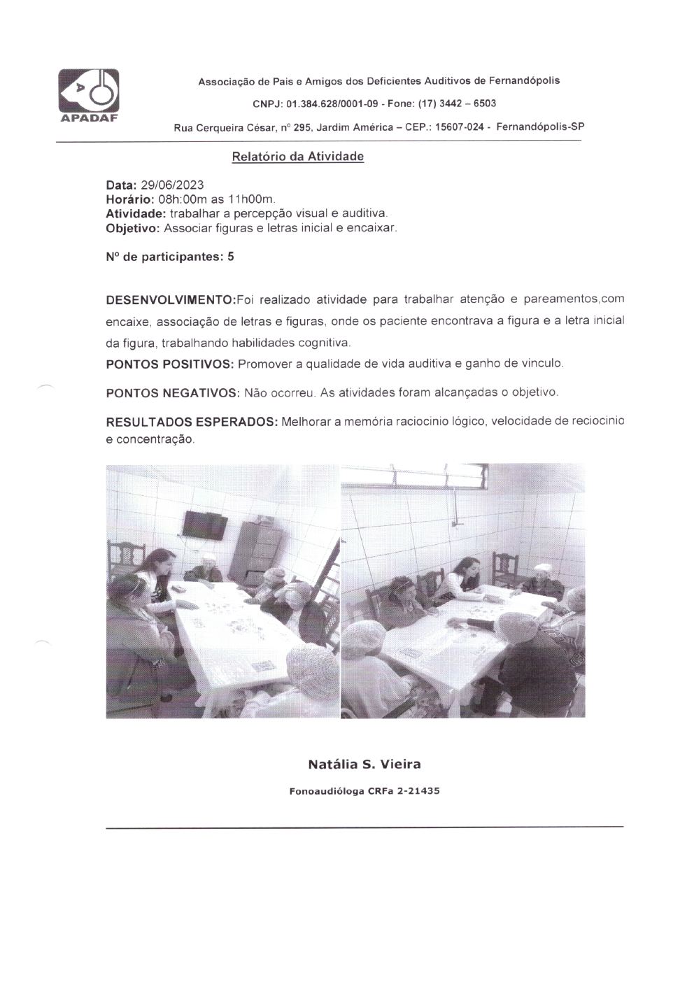 Página 16 de Prestação de Contas Mensal — Projeto Escutar — 5ª Parcela — Julho/2023