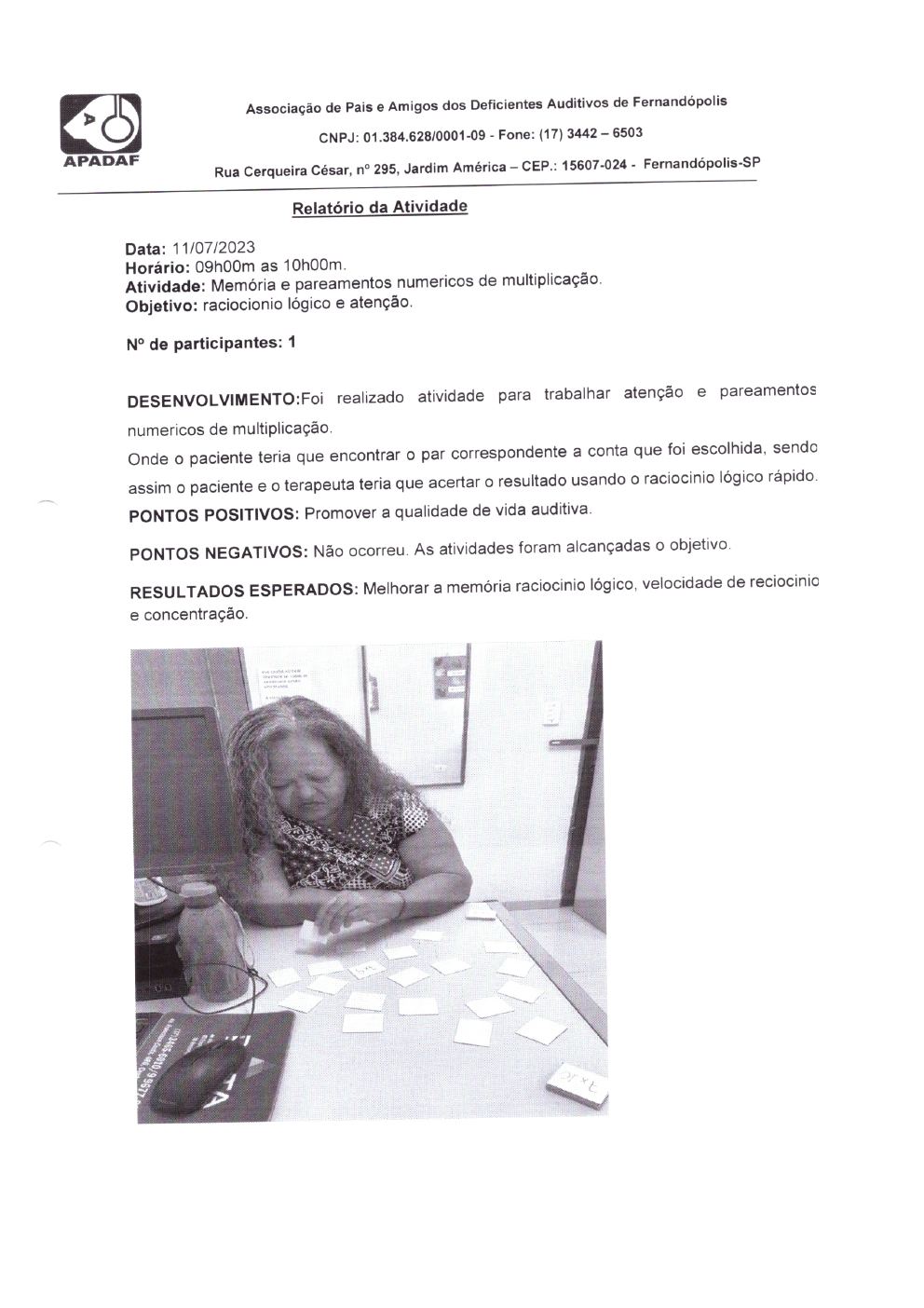 Página 9 de Prestação de Contas Mensal — Projeto Escutar — 6ª Parcela — Agosto/2023