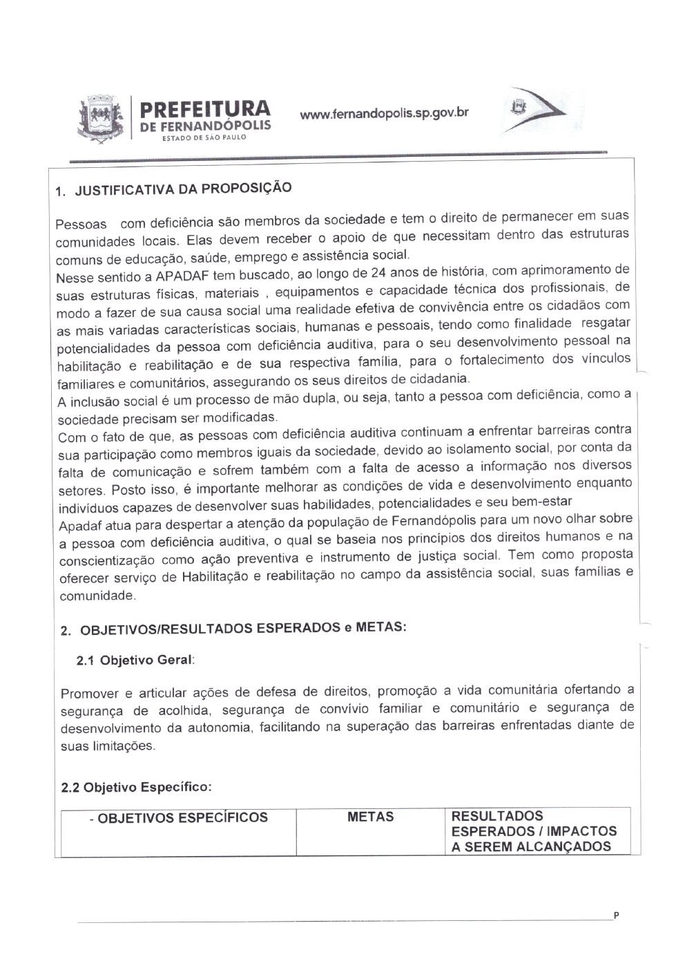 Página 6 de Certidão de Apostilamento — Plano de Trabalho 2022 — Habilitação e Reabilitação