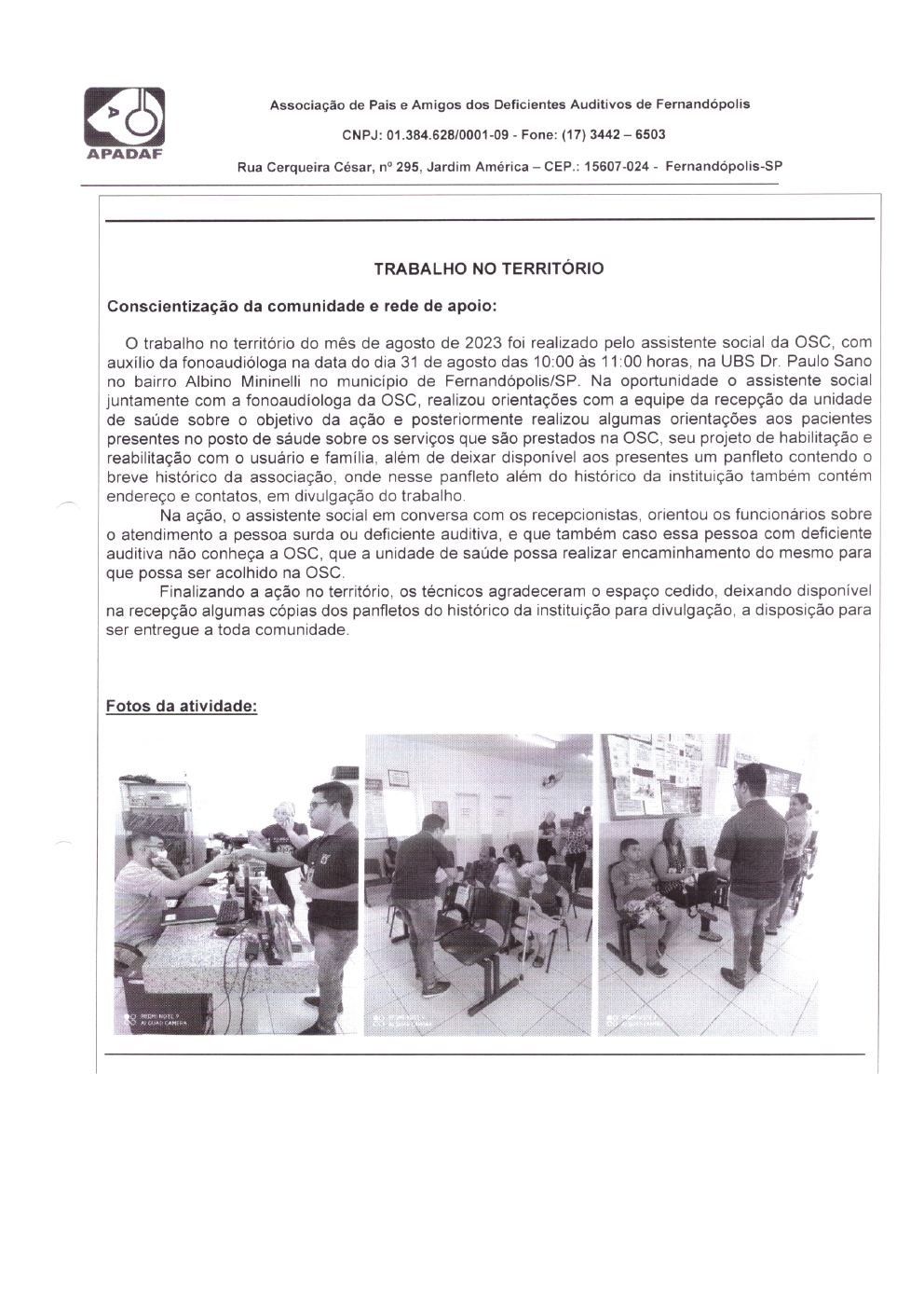 Página 24 de Prestação de Contas Mensal — Habilitação e Reabilitação — 8ª Parcela — Setembro/2023