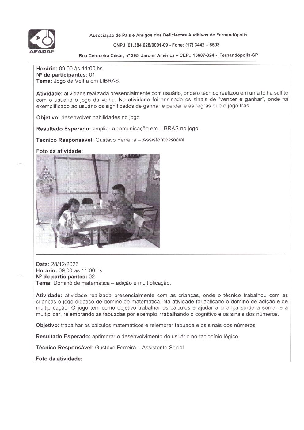 Página 11 de Prestação de Contas Mensal — Habilitação e Reabilitação — 12ª Parcela — Janeiro/2024