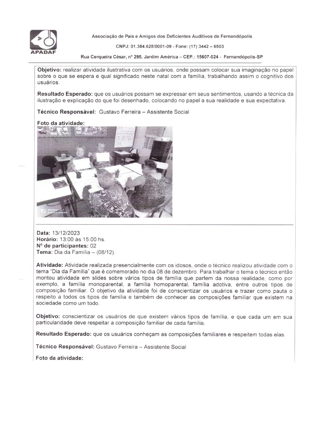 Página 15 de Prestação de Contas Mensal — Habilitação e Reabilitação — 12ª Parcela — Janeiro/2024