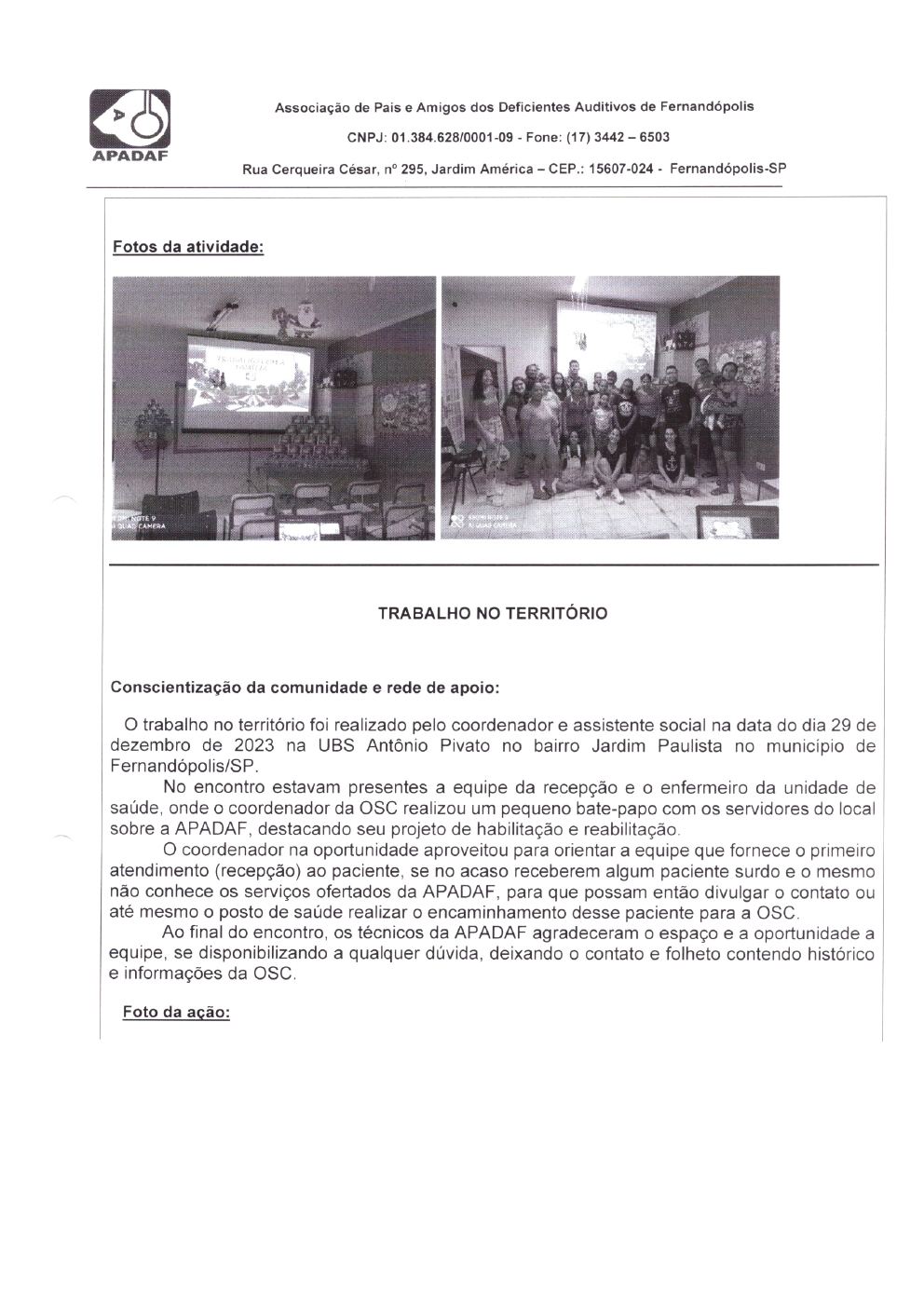 Página 21 de Prestação de Contas Mensal — Habilitação e Reabilitação — 12ª Parcela — Janeiro/2024