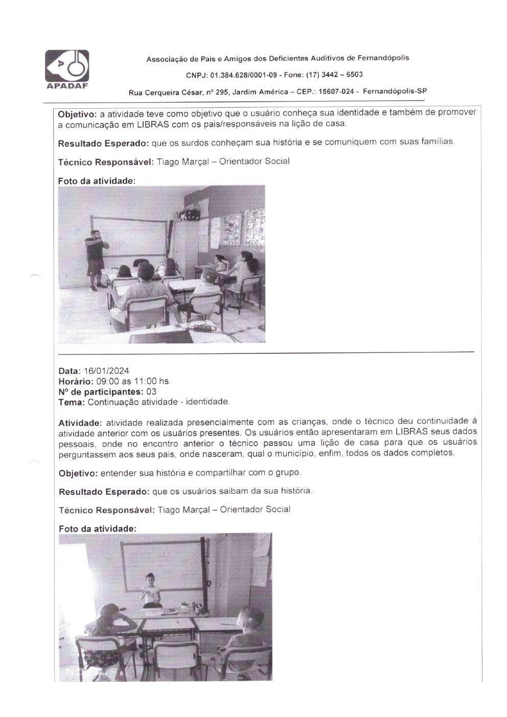 Página 14 de Prestação de Contas Mensal — Habilitação e Reabilitação — 1ª Parcela — Maio/2024