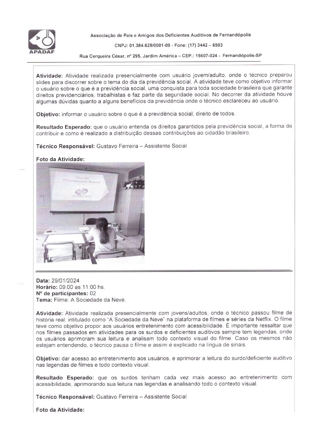 Página 19 de Prestação de Contas Mensal — Habilitação e Reabilitação — 1ª Parcela — Maio/2024