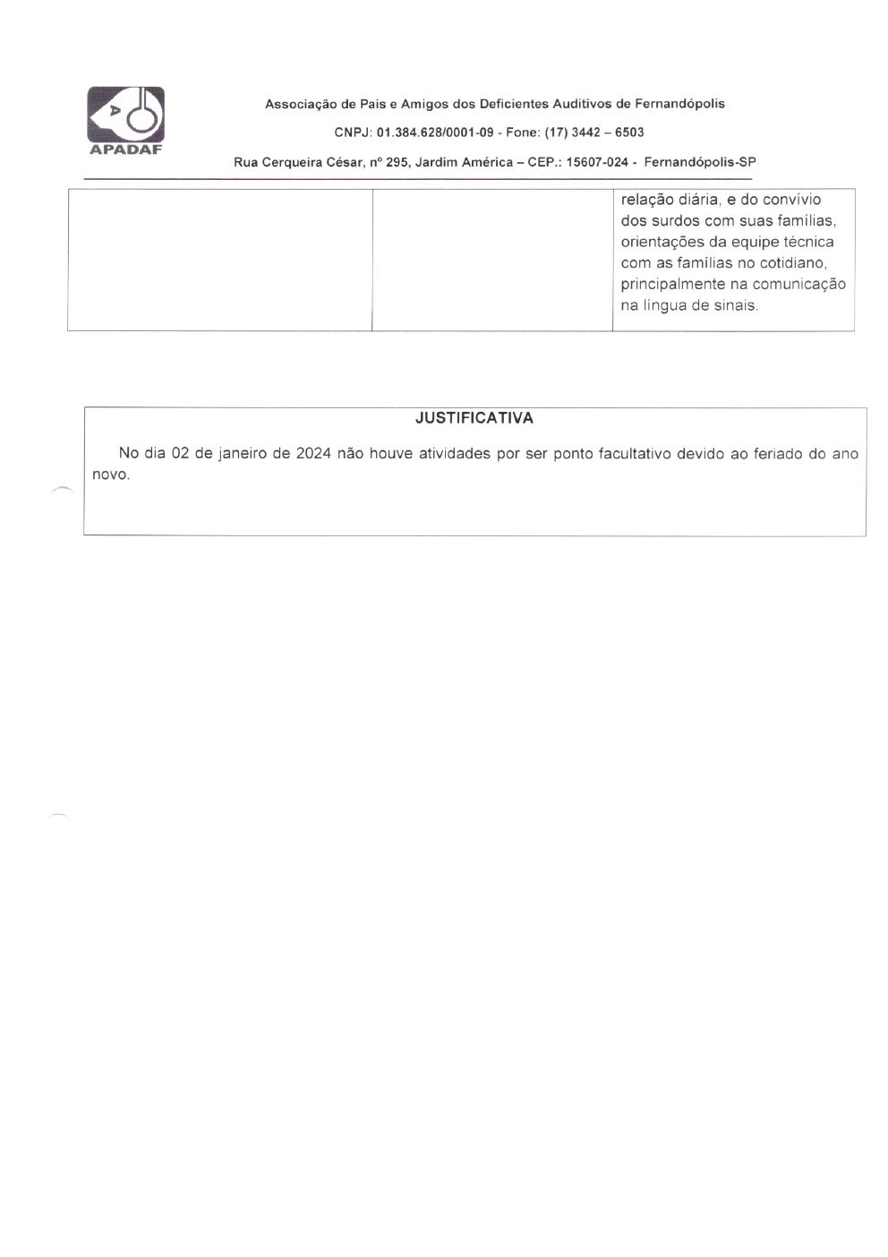 Página 32 de Prestação de Contas Mensal — Habilitação e Reabilitação — 1ª Parcela — Maio/2024