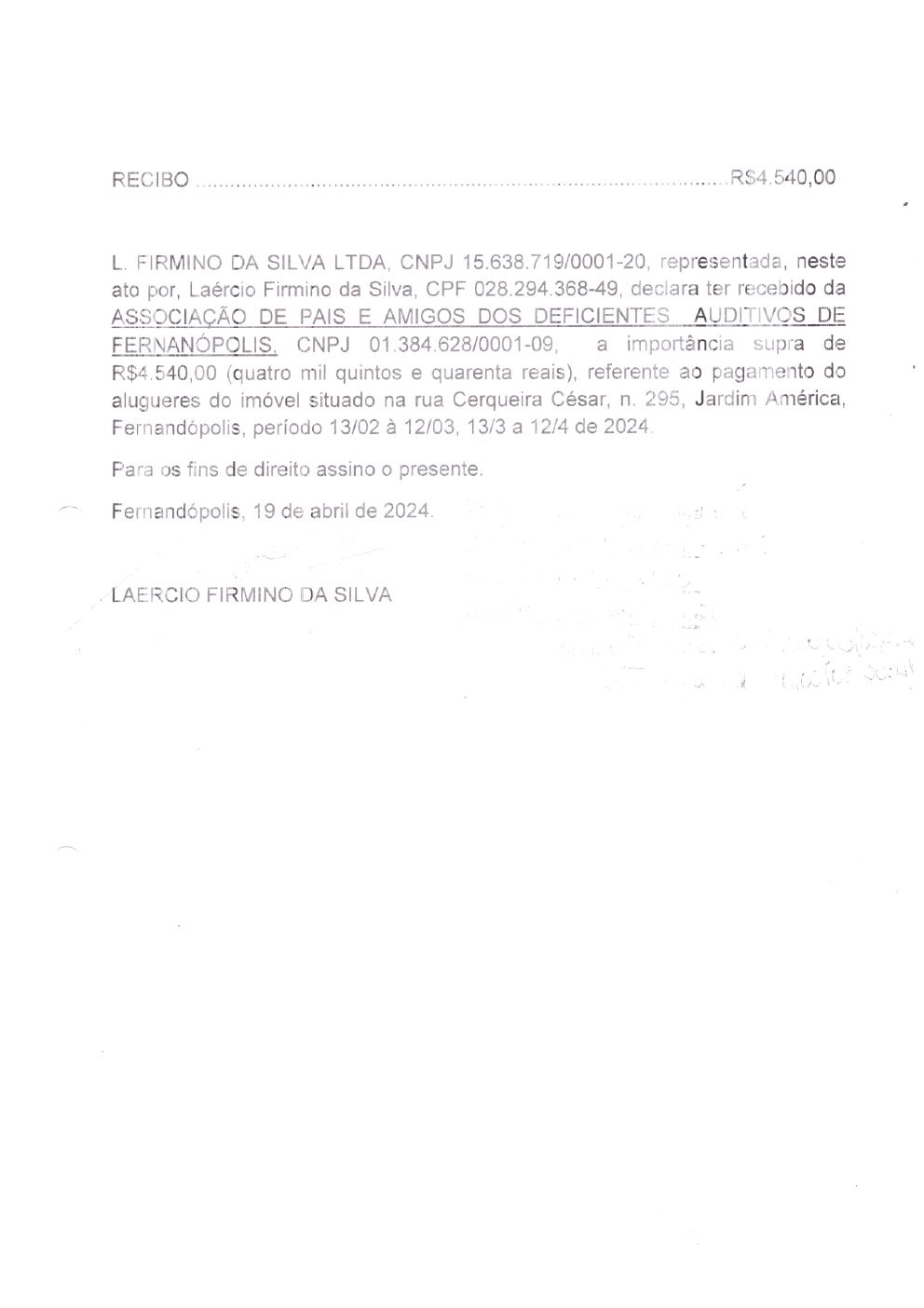 Página 9 de Prestação de Contas Mensal — Habilitação e Reabilitação — 2ª Parcela — Maio/2024