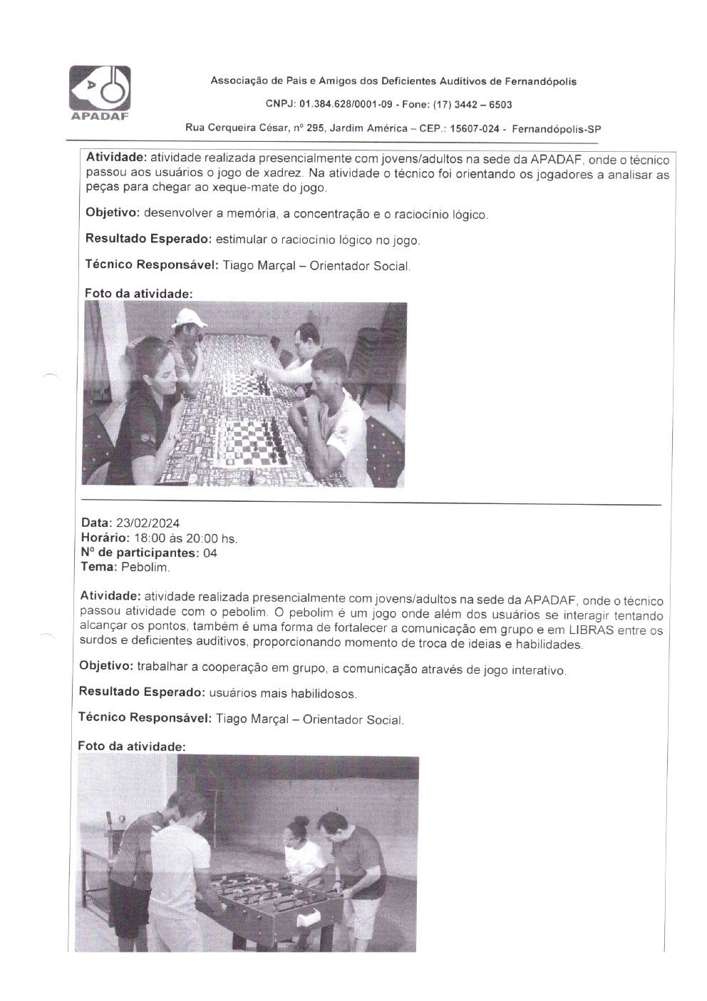 Página 26 de Prestação de Contas Mensal — Habilitação e Reabilitação — 2ª Parcela — Maio/2024